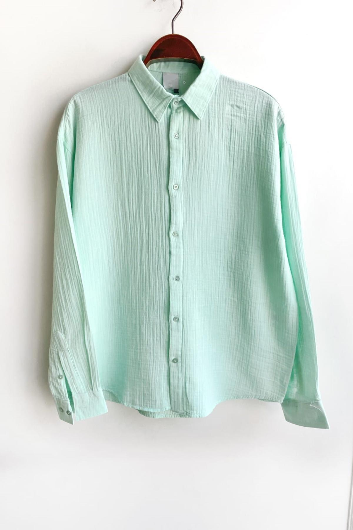 Wholesale Men Menthol Long-Sleeve Shirt 739161