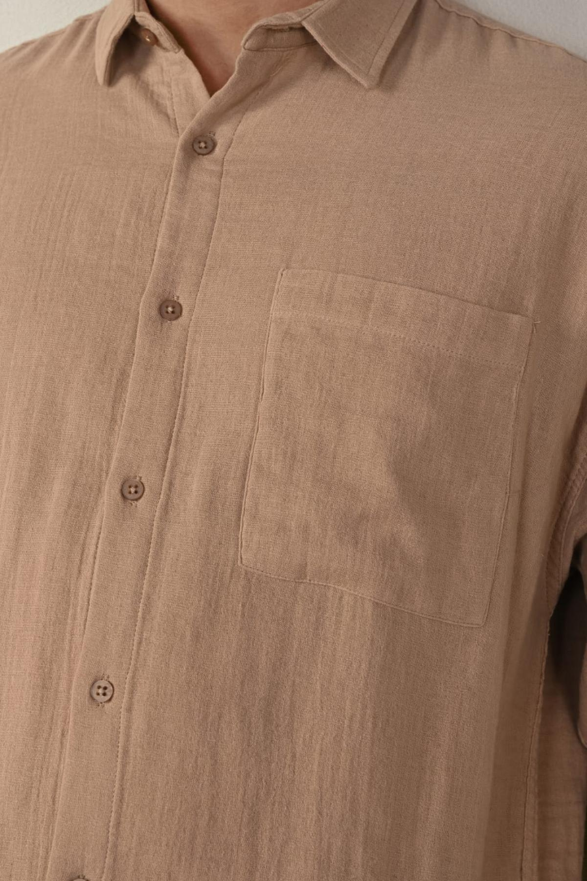 Wholesale Men Mink Long-Sleeve Shirt 739147