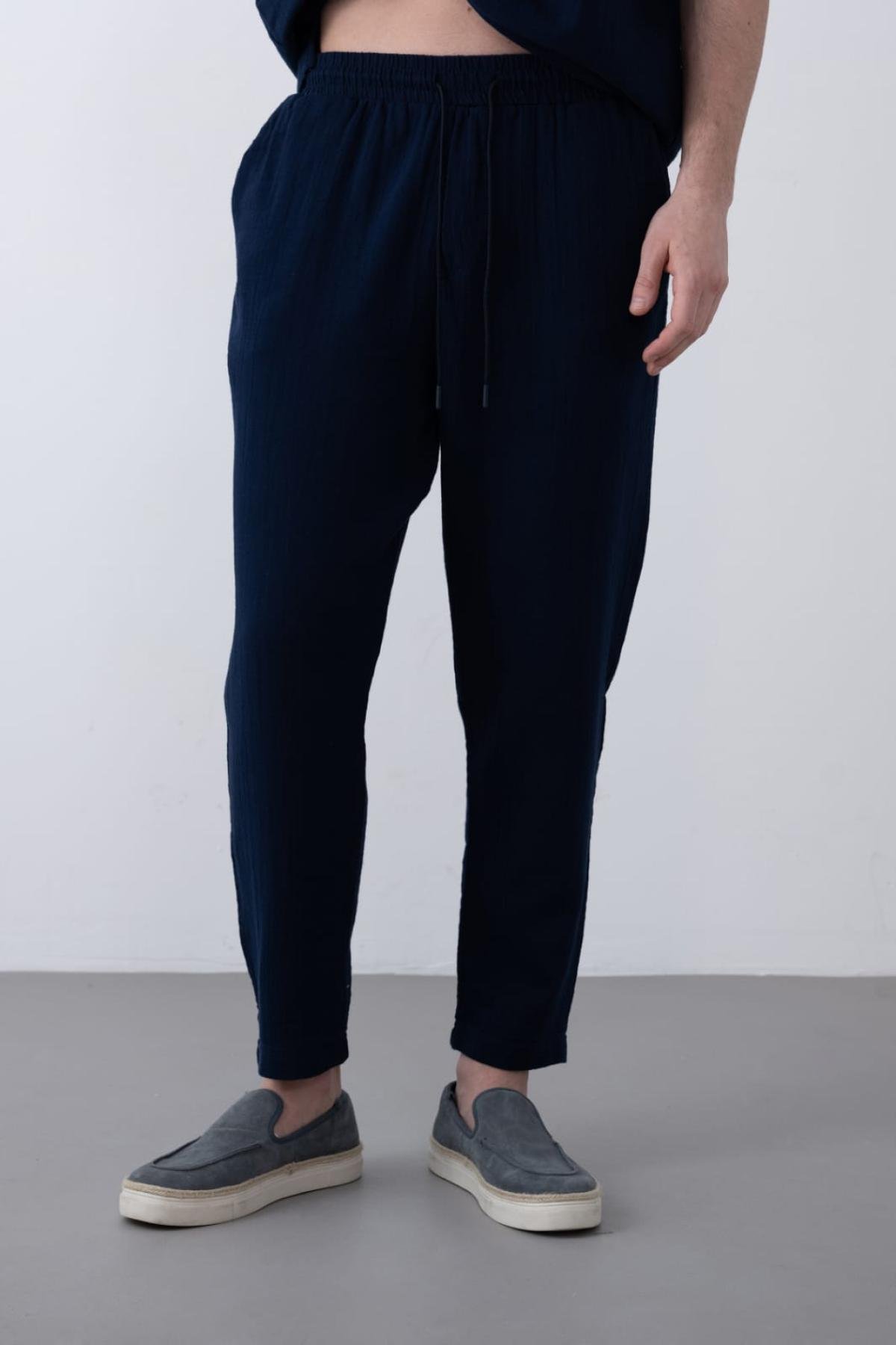 Wholesale Men Navy Pants 738941
