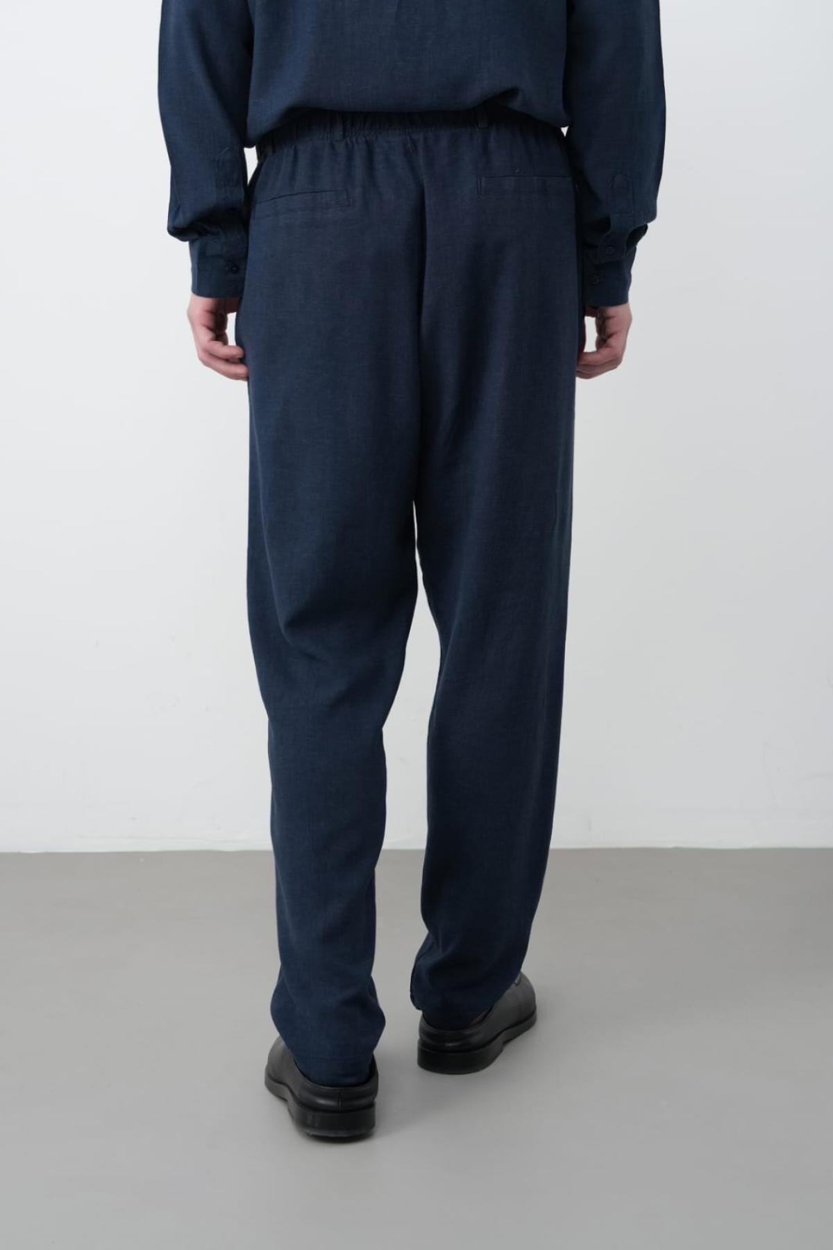 Wholesale Men Navy Pants 738215