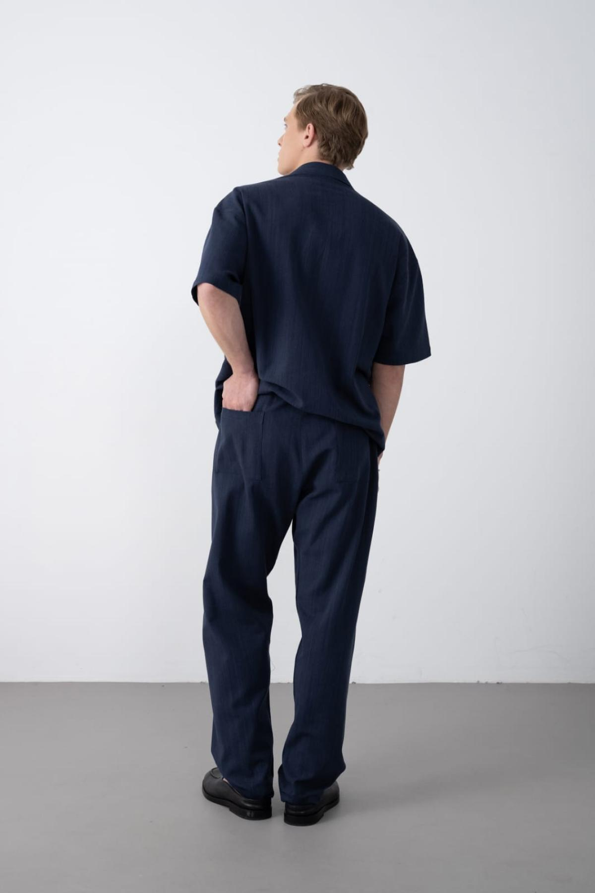 Wholesale Men Navy Pants 738294