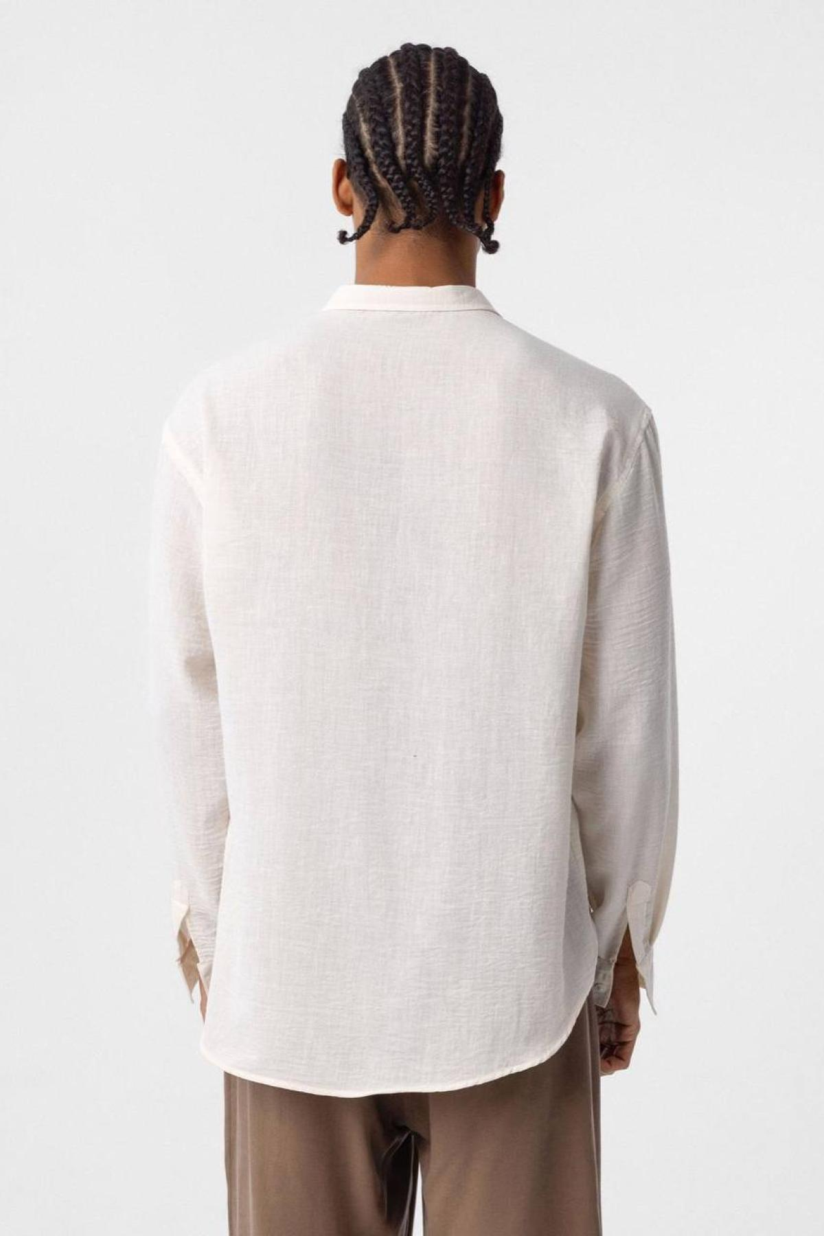 Wholesale Men Off White Oversize Shirt 731269