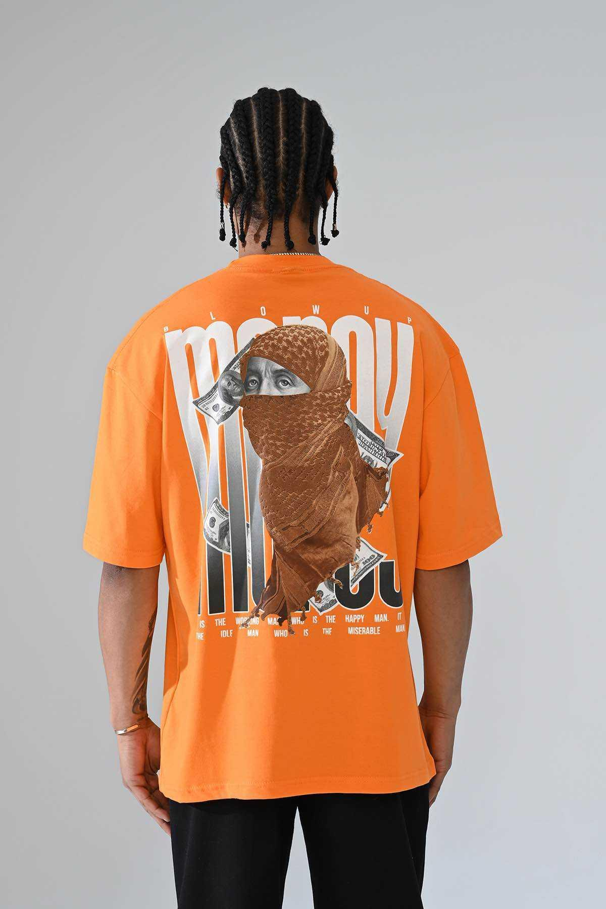 Wholesale Men Orange T-shirt 724586