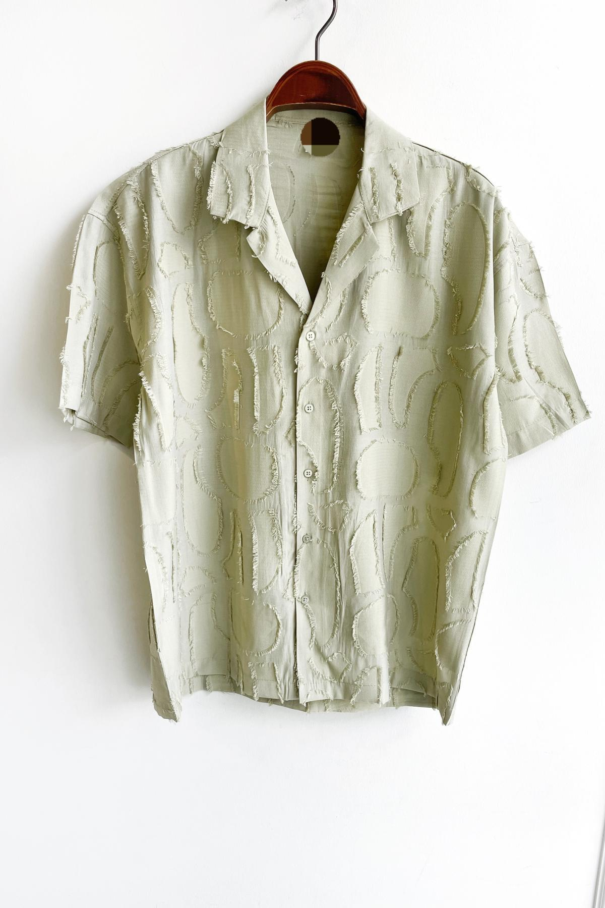 Wholesale Men Pastel Green Shirt 730296