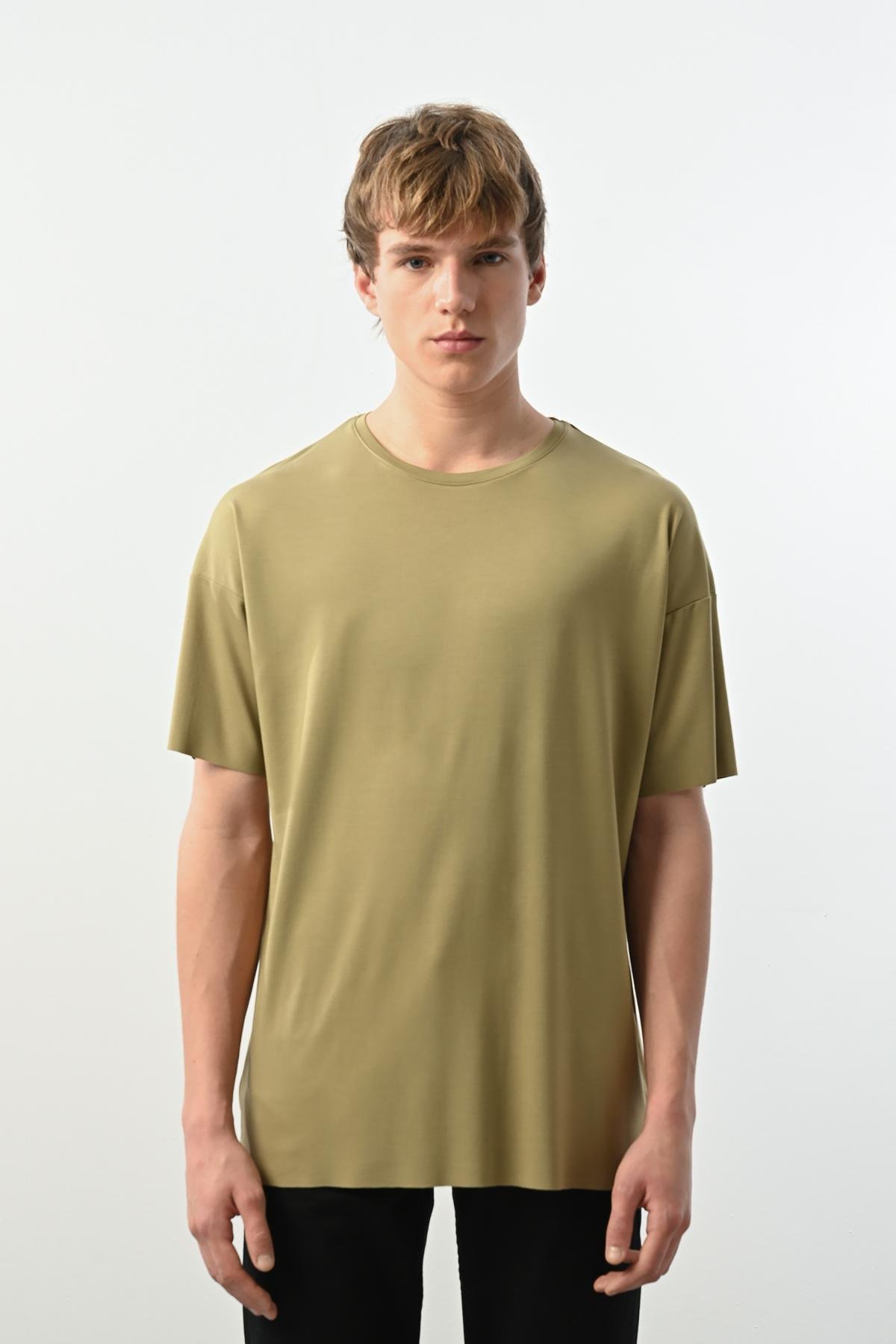 Wholesale Men Pastel Green T-shirt 721631