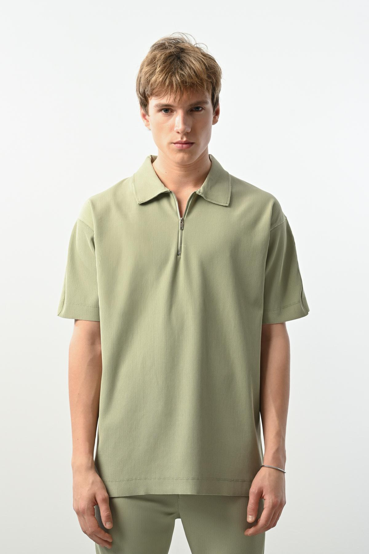 Wholesale Men Pastel Green T-shirt 721597