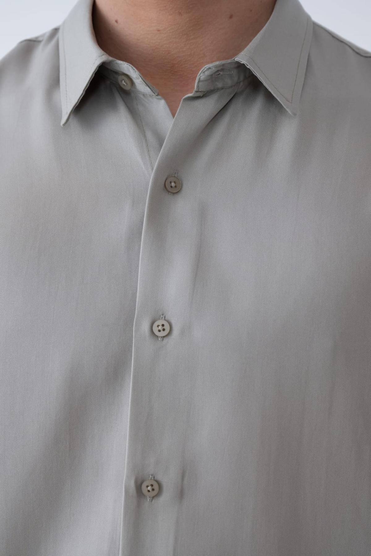 Wholesale Men Pastel Mint Long-Sleeve Shirt 739127