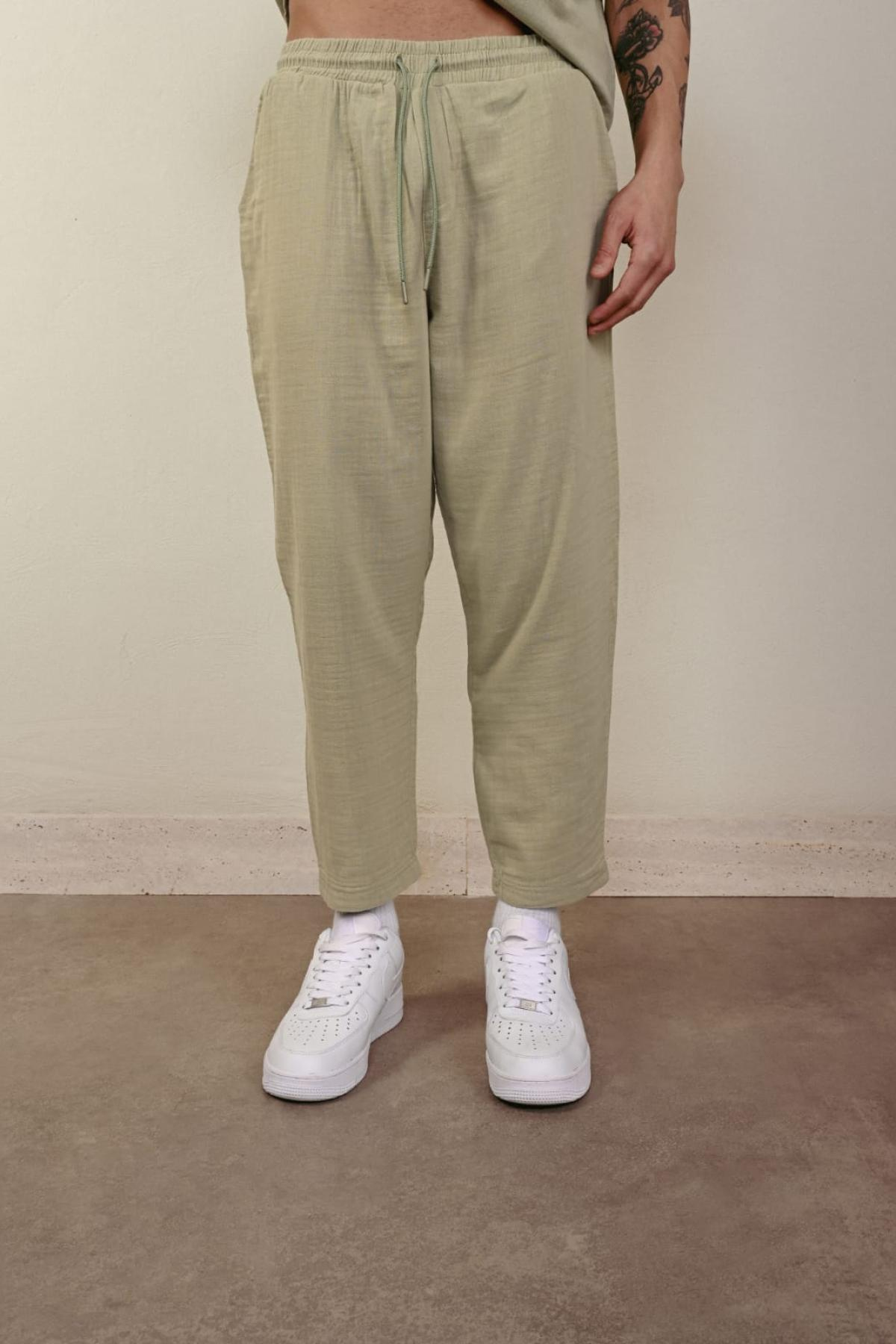 Wholesale Men Pastel Mint Pants 738931