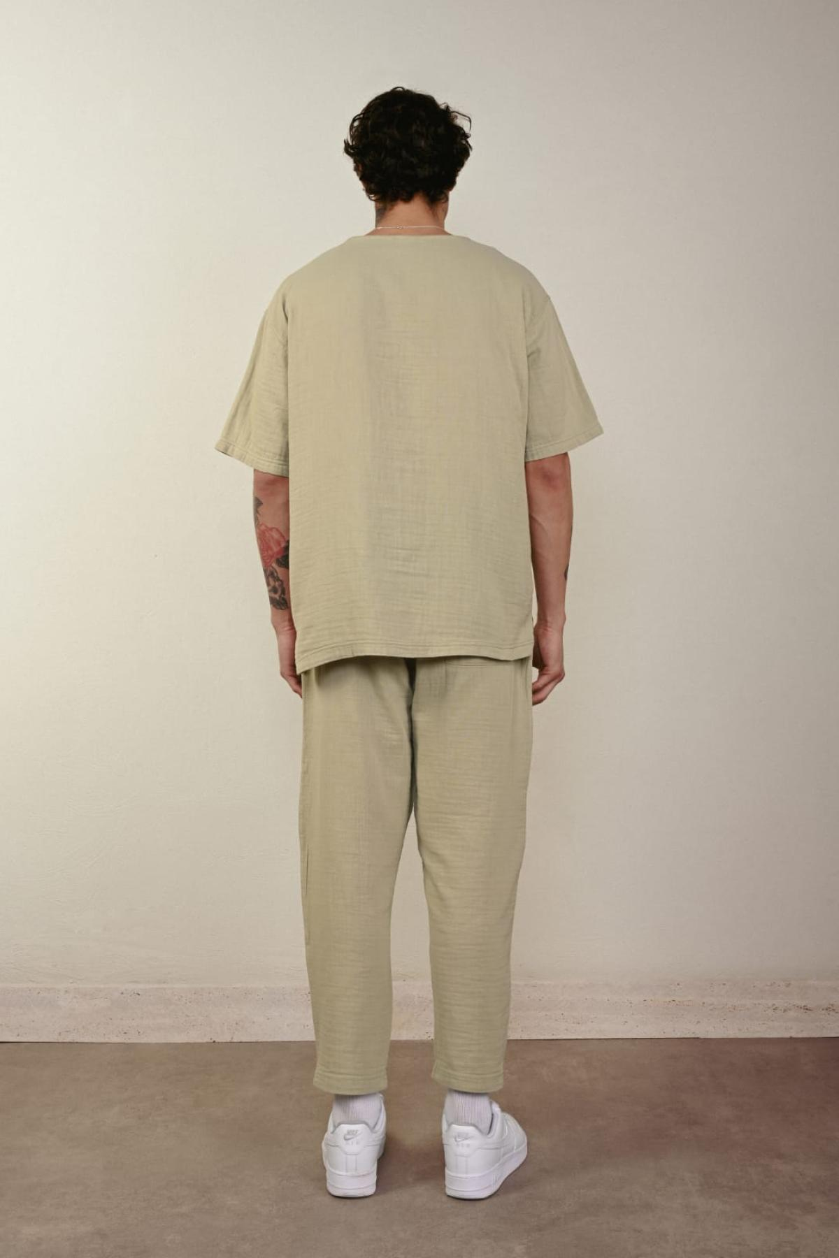Wholesale Men Pastel Mint Pants 738931
