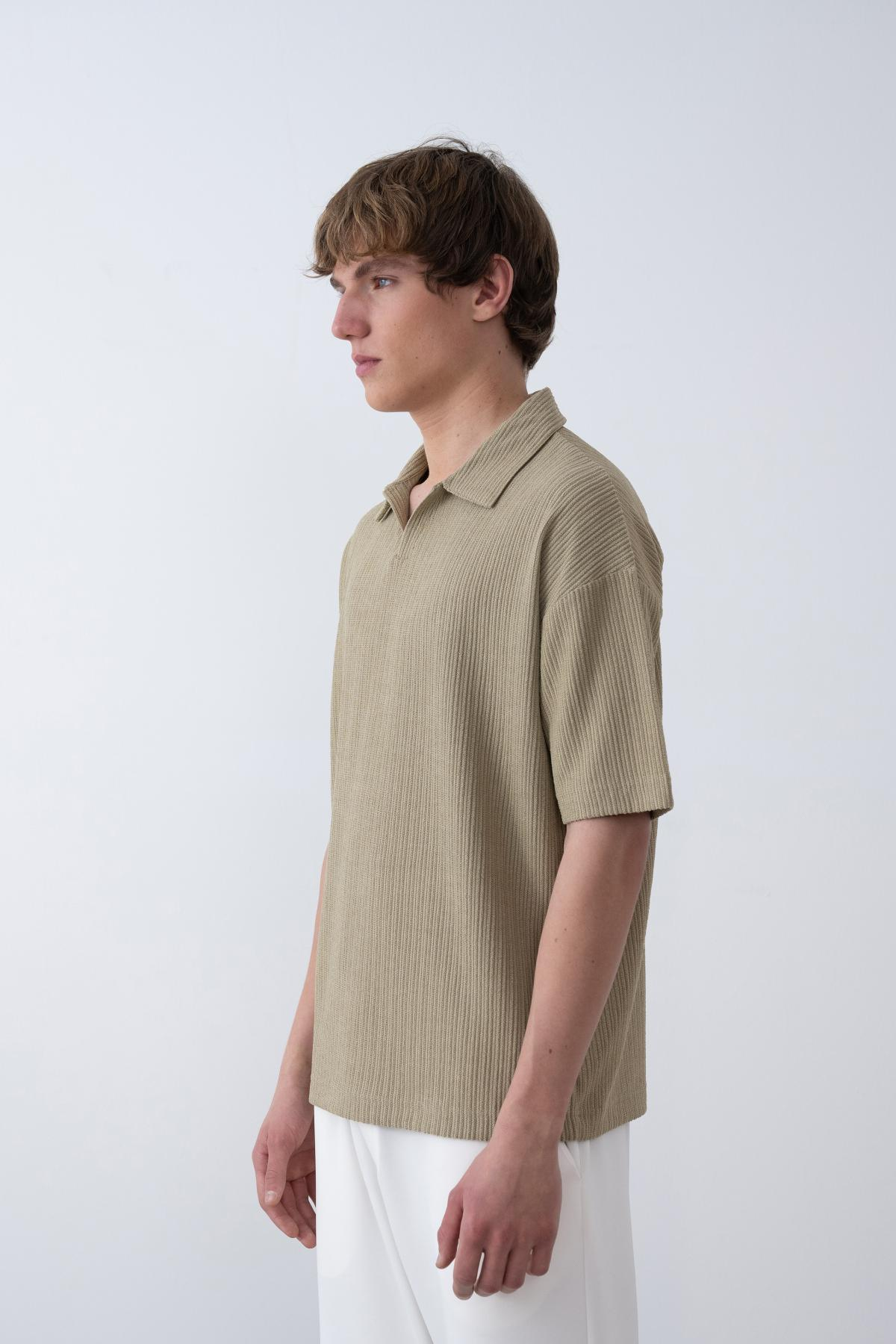 Wholesale Men Pastel Mint T-shirt 721563