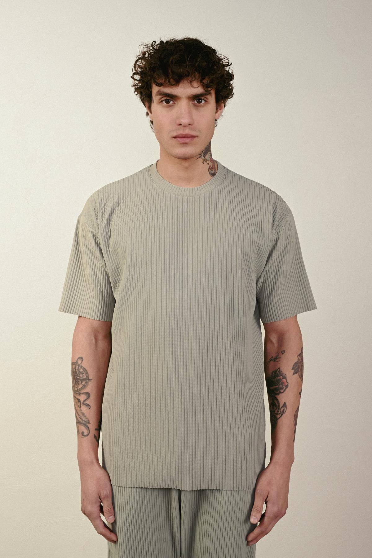 Wholesale Men Pastel Mint T-shirt 721413