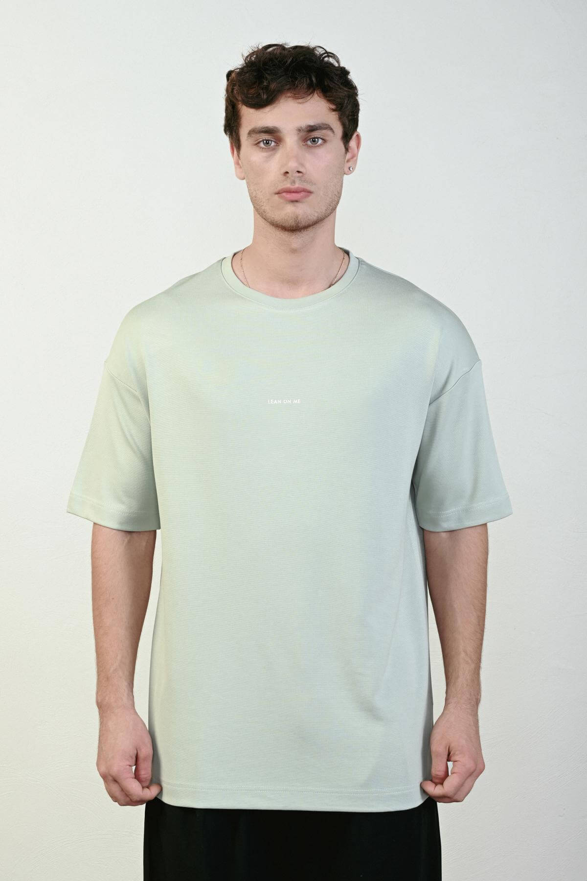 Wholesale Men Pastel Mint T-shirt 721657