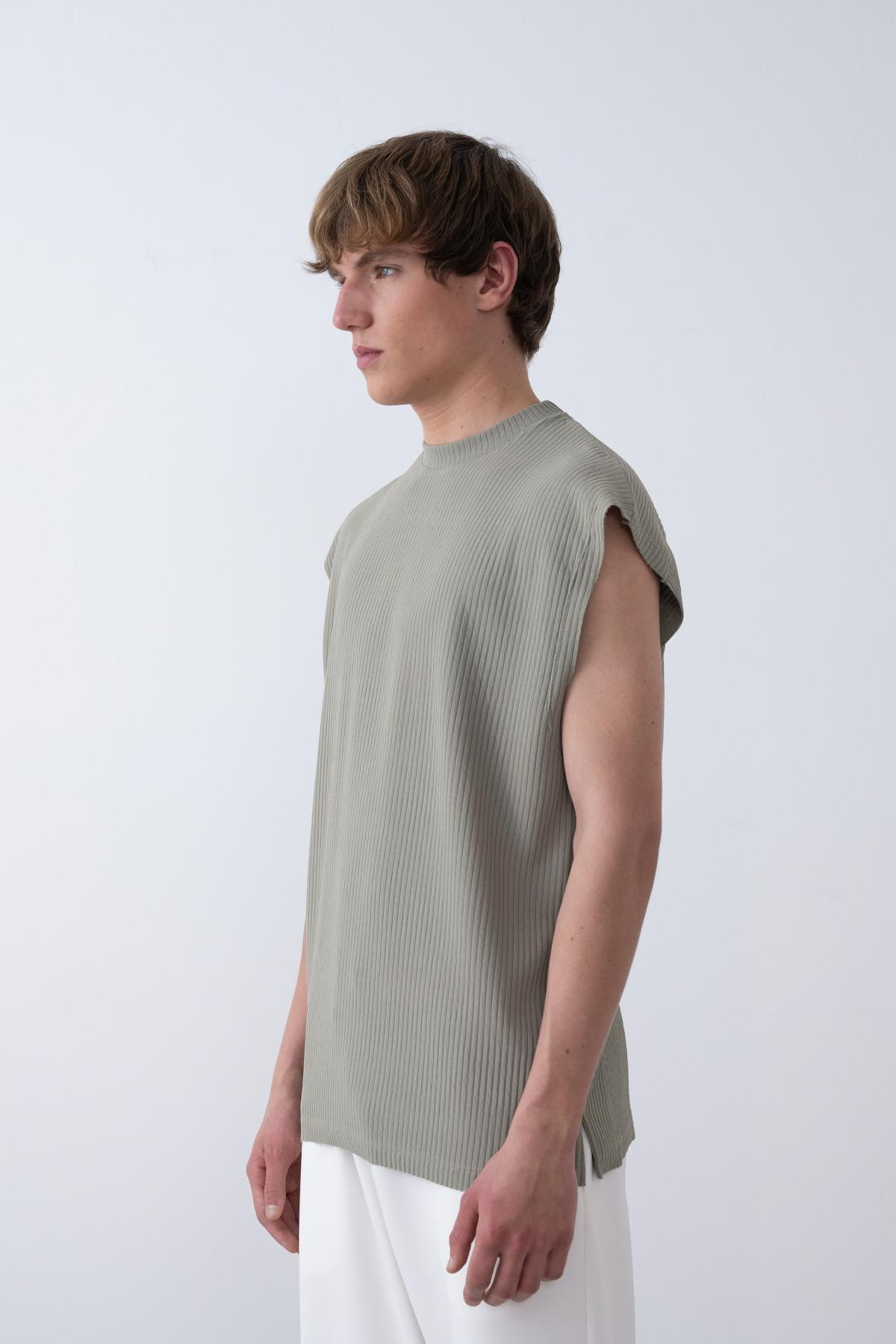 Wholesale Men Pastel Mint T-shirt 721349