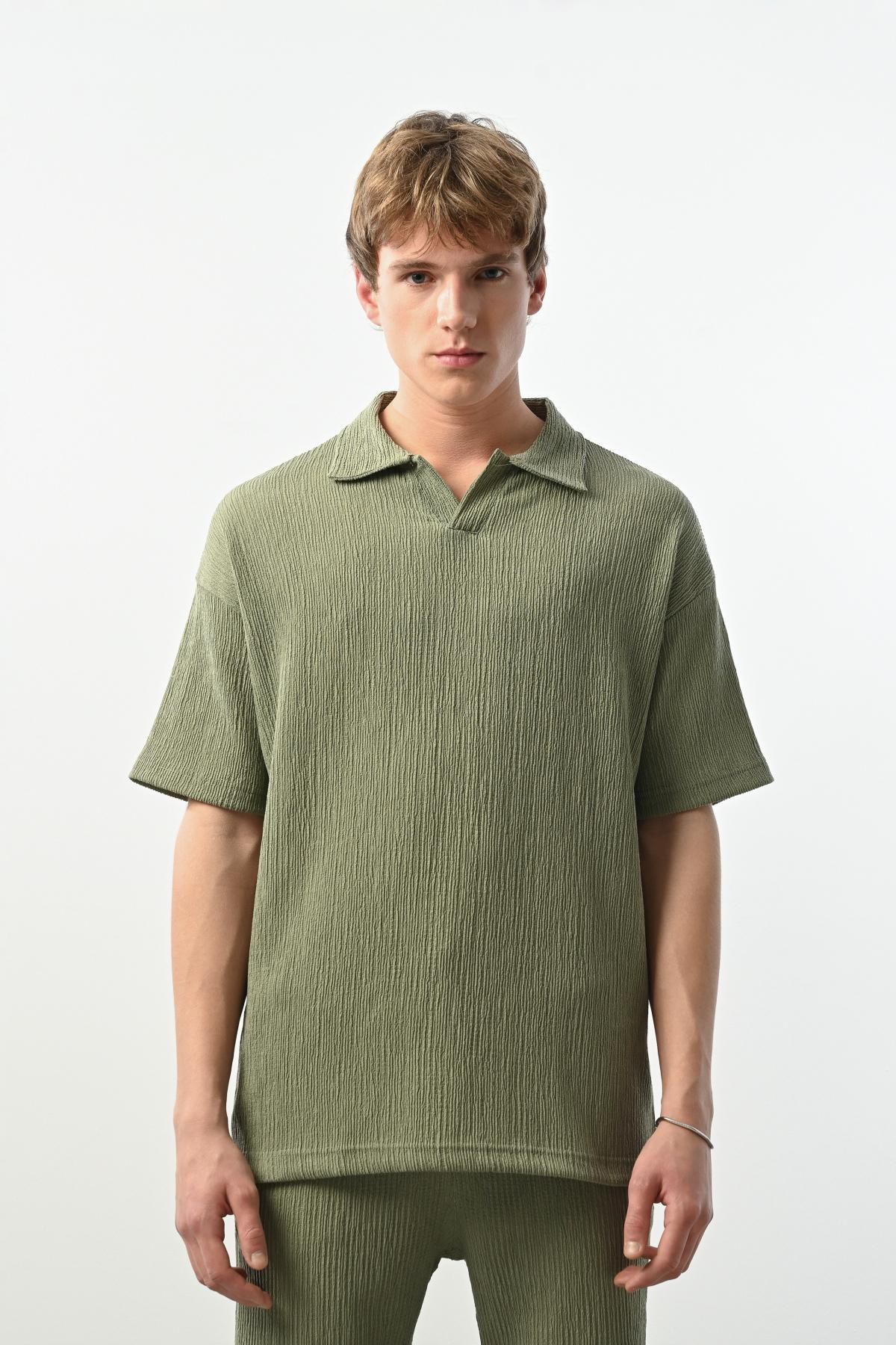 Wholesale Men Pastel Mint T-shirt 721524