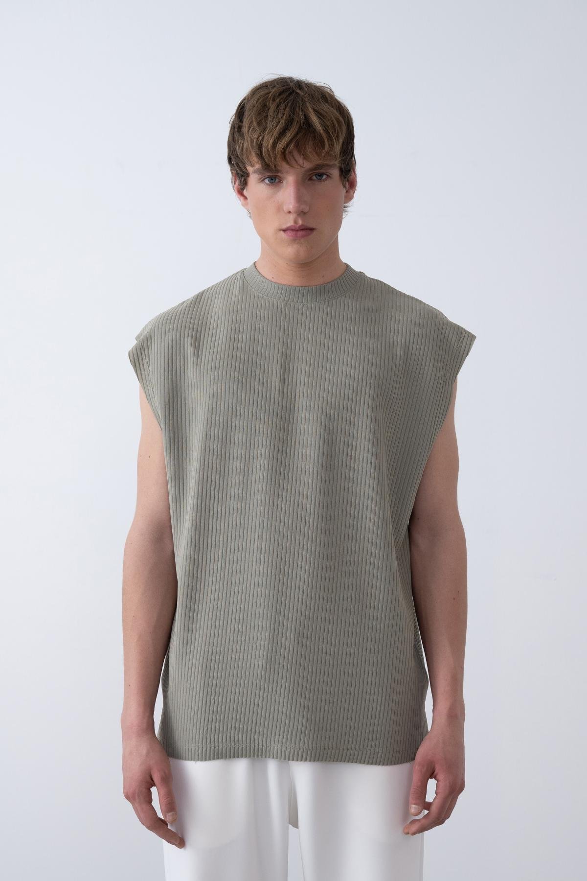 Wholesale Men Pastel Mint T-shirt 721349
