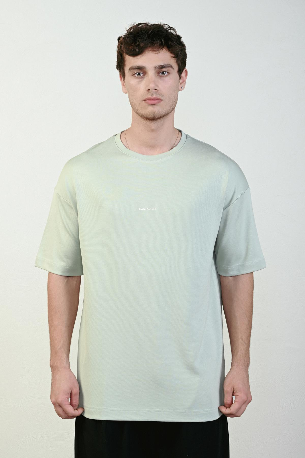 Wholesale Men Pastel Mint T-shirt 721657