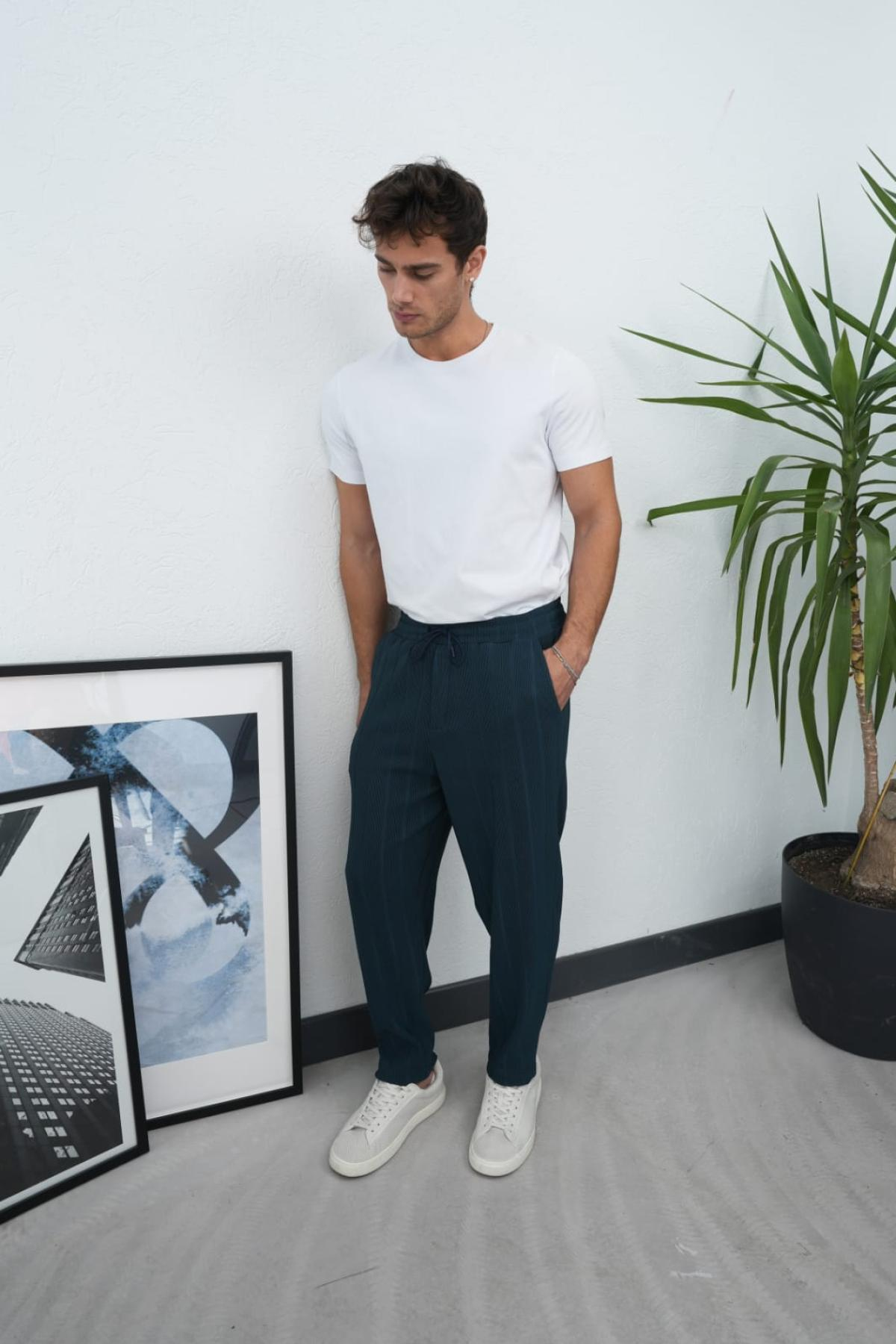 Wholesale Men Petrol Pants 738271