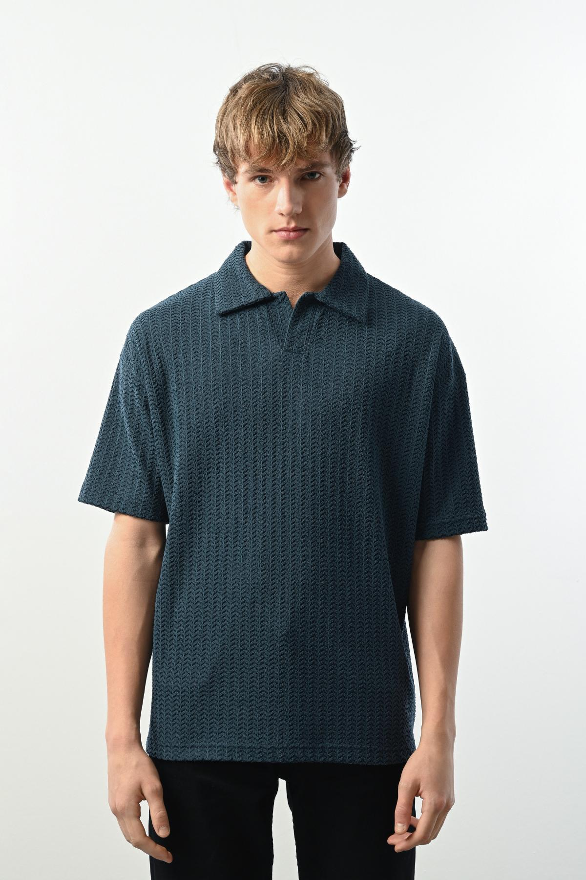 Wholesale Men Petrol T-shirt 721517