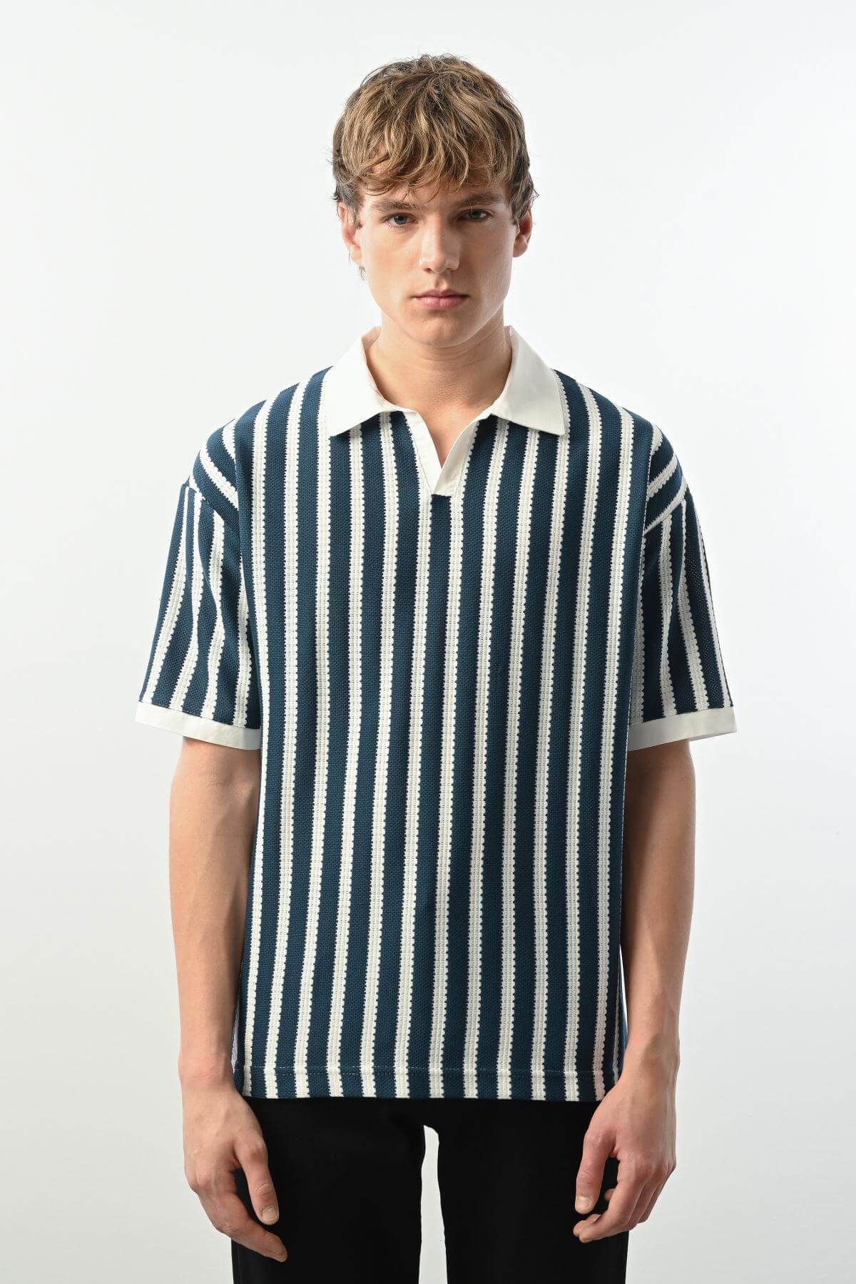Wholesale Men Petrol T-shirt 721637
