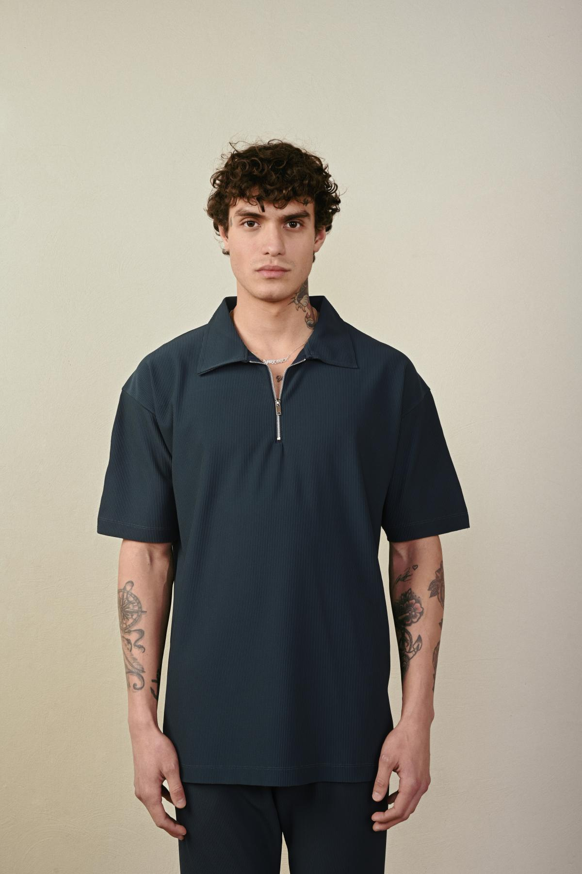 Wholesale Men Petrol T-shirt 721596