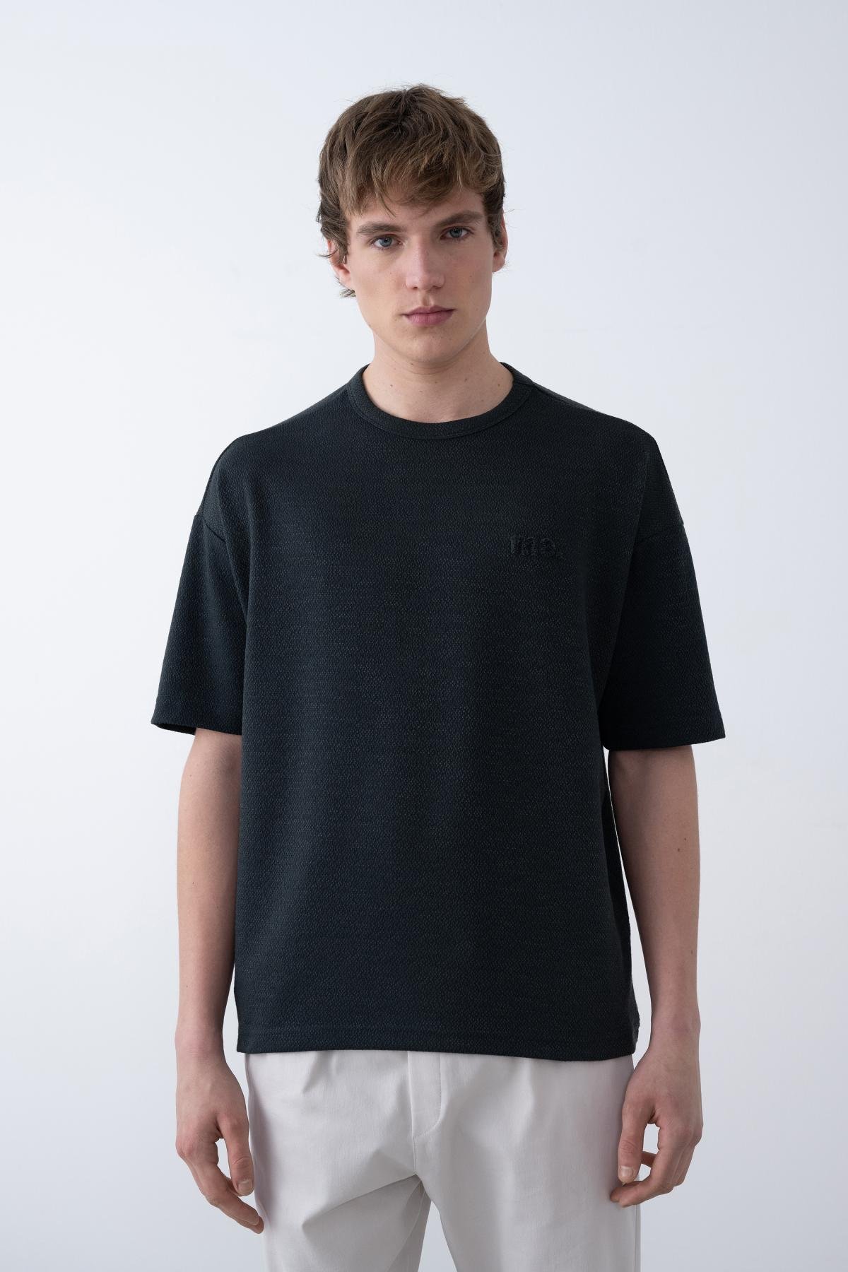 Wholesale Men Petrol T-shirt 723110