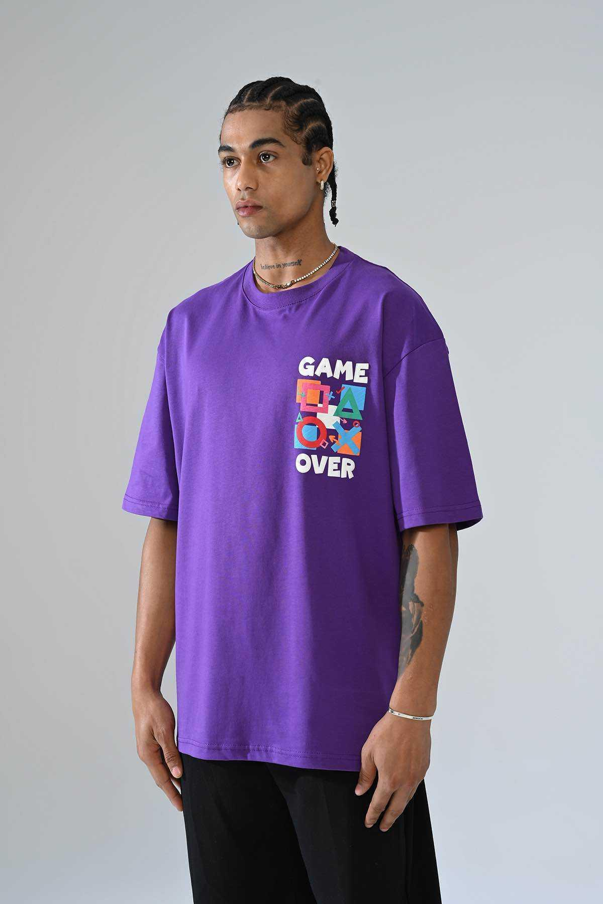 Wholesale Men Purple T-shirt 724589