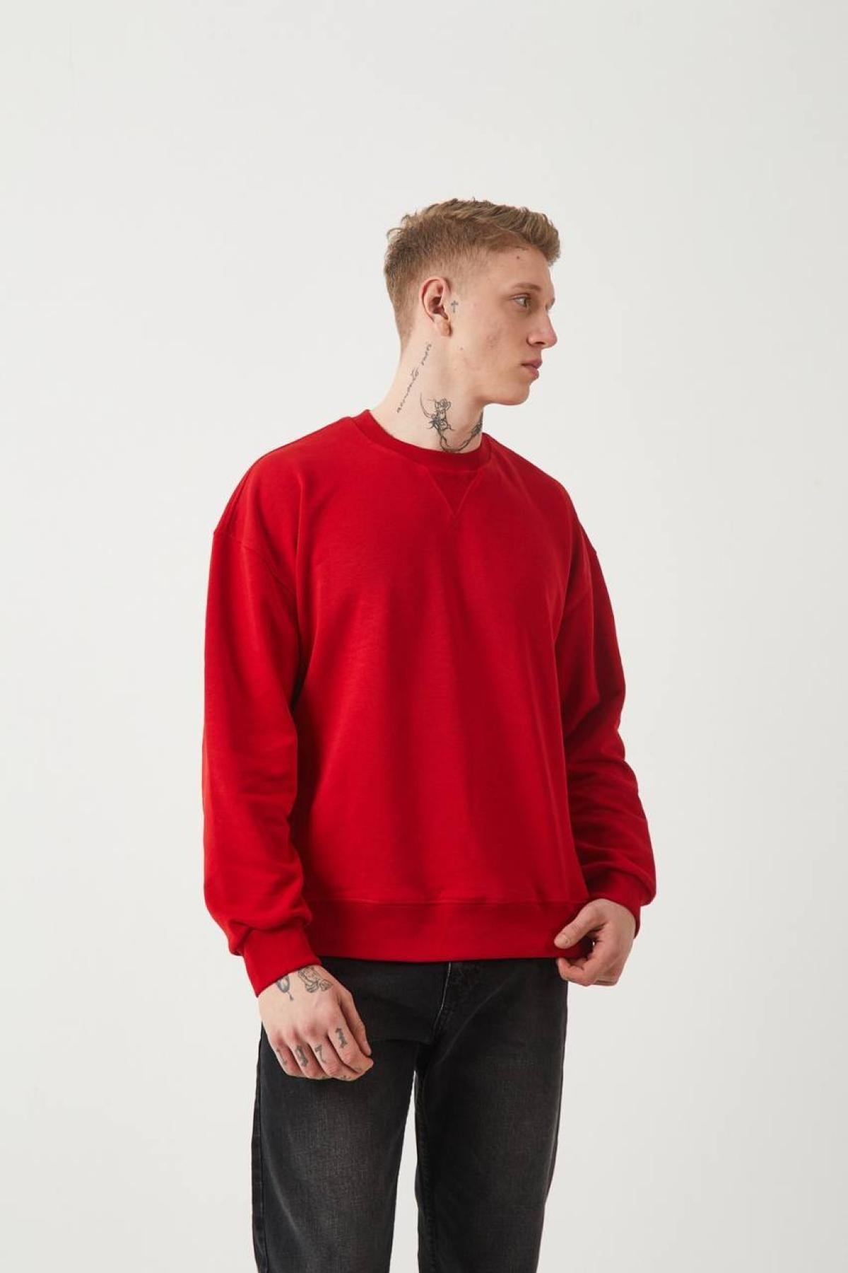 Wholesale Men Red Sweatshirt 739183