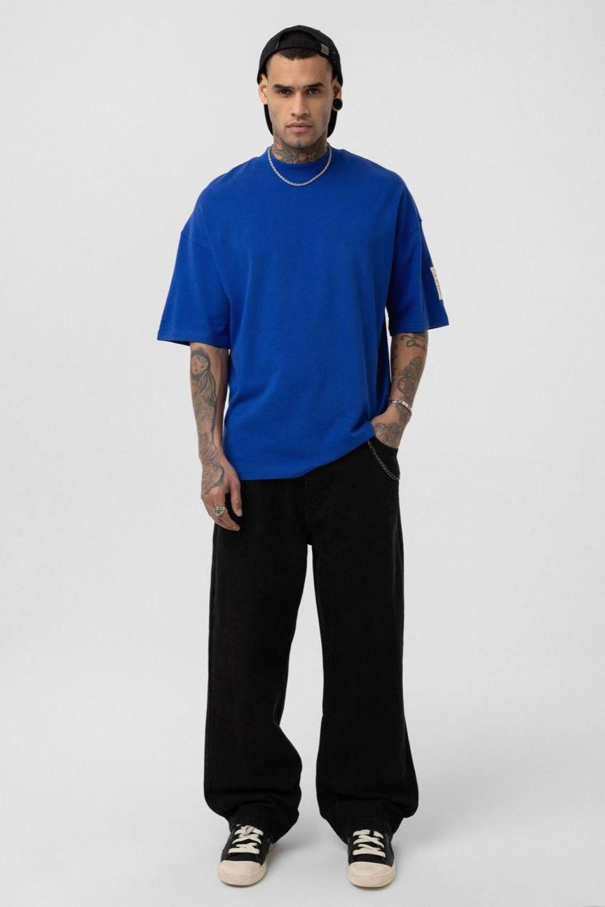 Wholesale Men Sax BlueT-shirt 722672