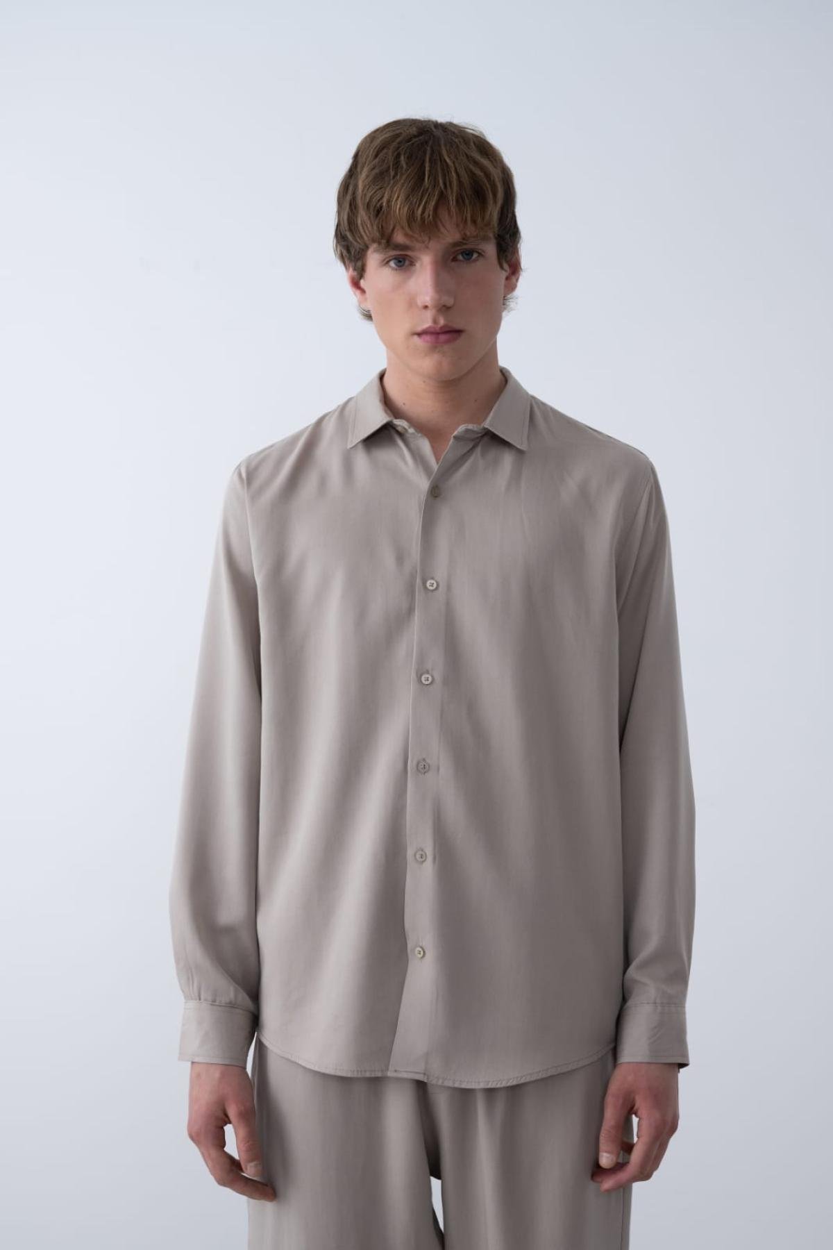 Wholesale Men Stone Long-Sleeve Shirt 739126
