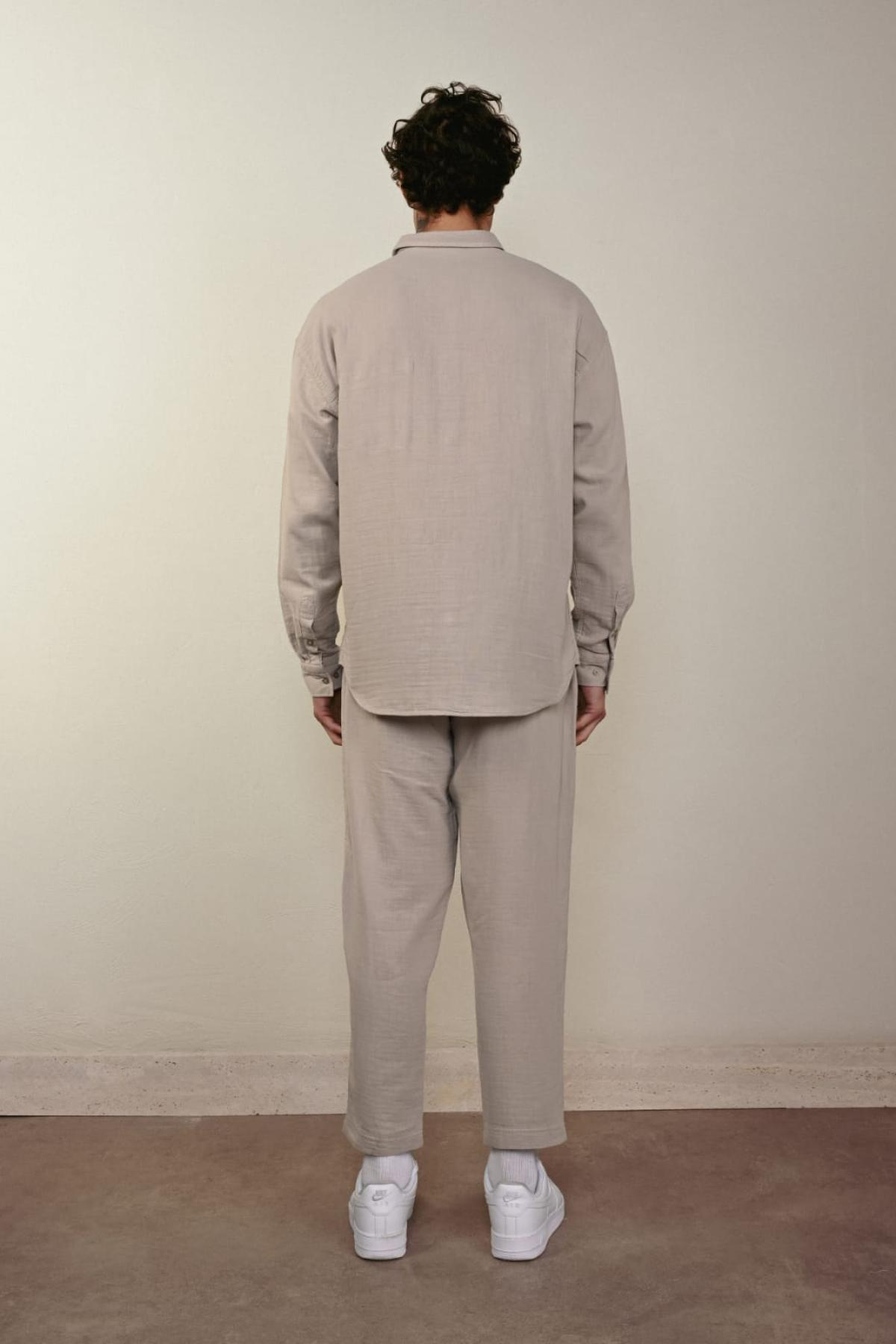 Wholesale Men Stone Long-Sleeve Shirt 739146