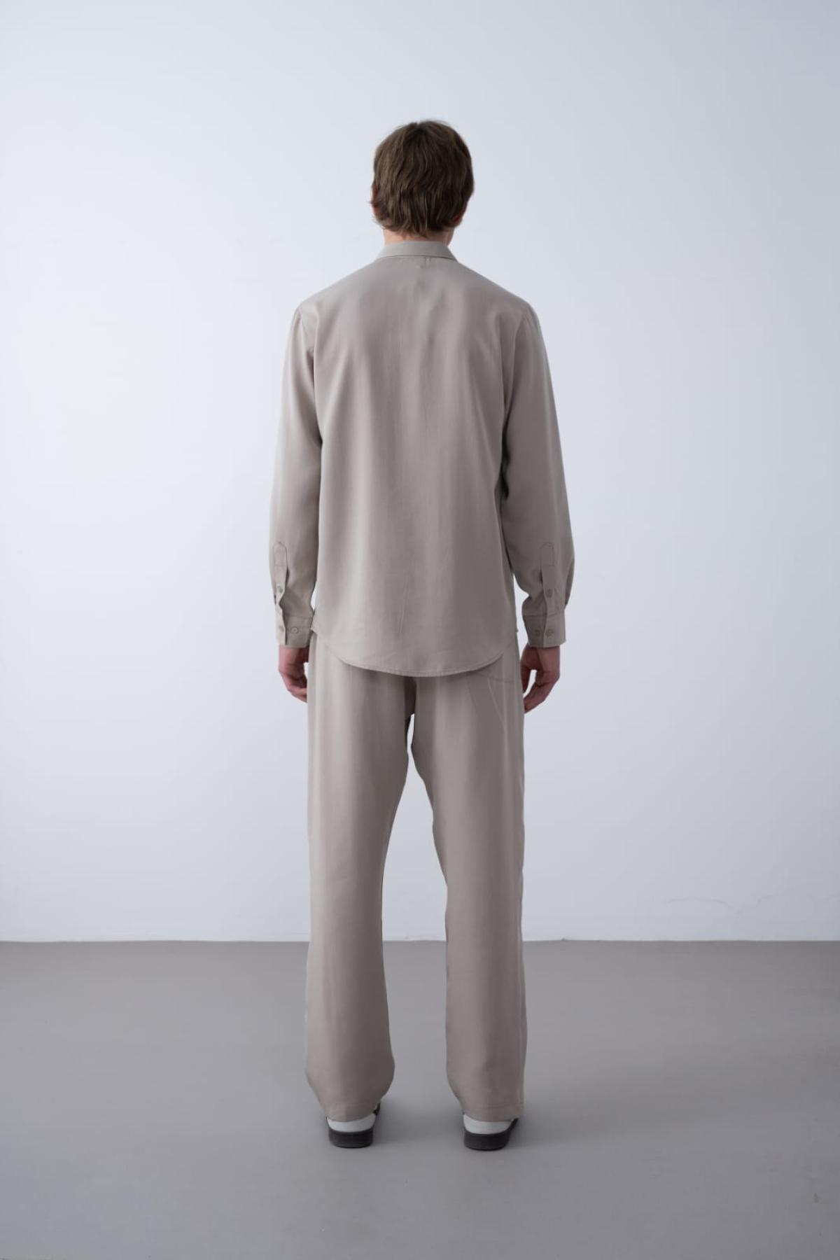 Wholesale Men Stone Long-Sleeve Shirt 739126
