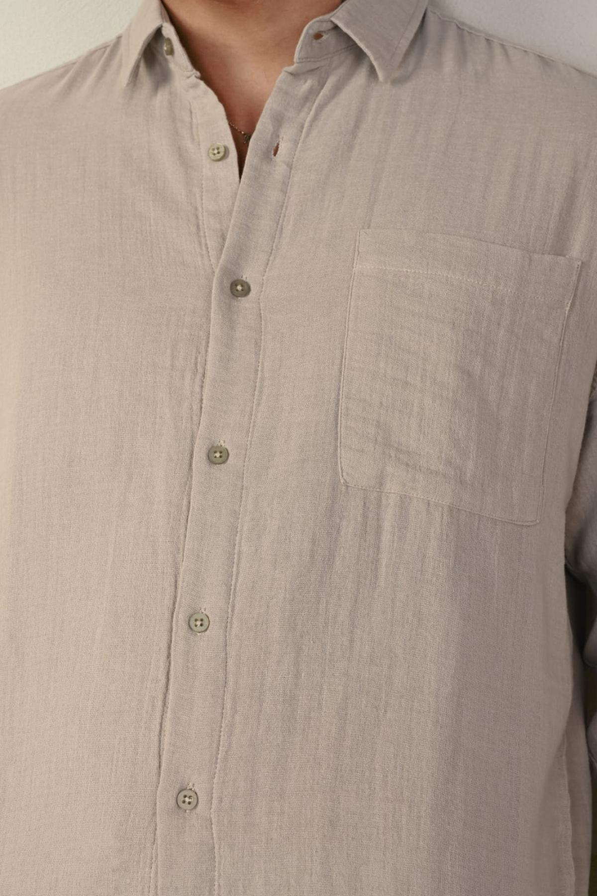 Wholesale Men Stone Long-Sleeve Shirt 739146
