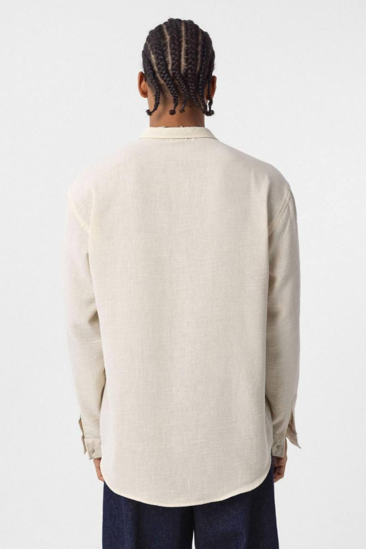 Wholesale Men  White Chocolate Oversize Shirt 731271