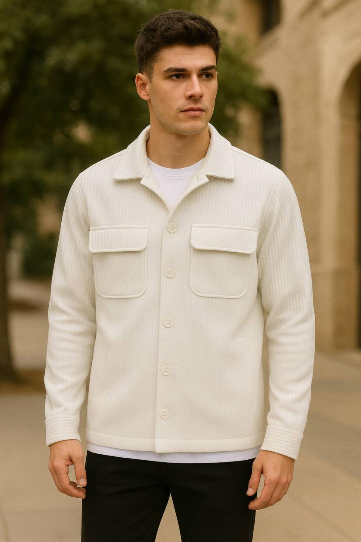 Wholesale Men White Jacket 738230