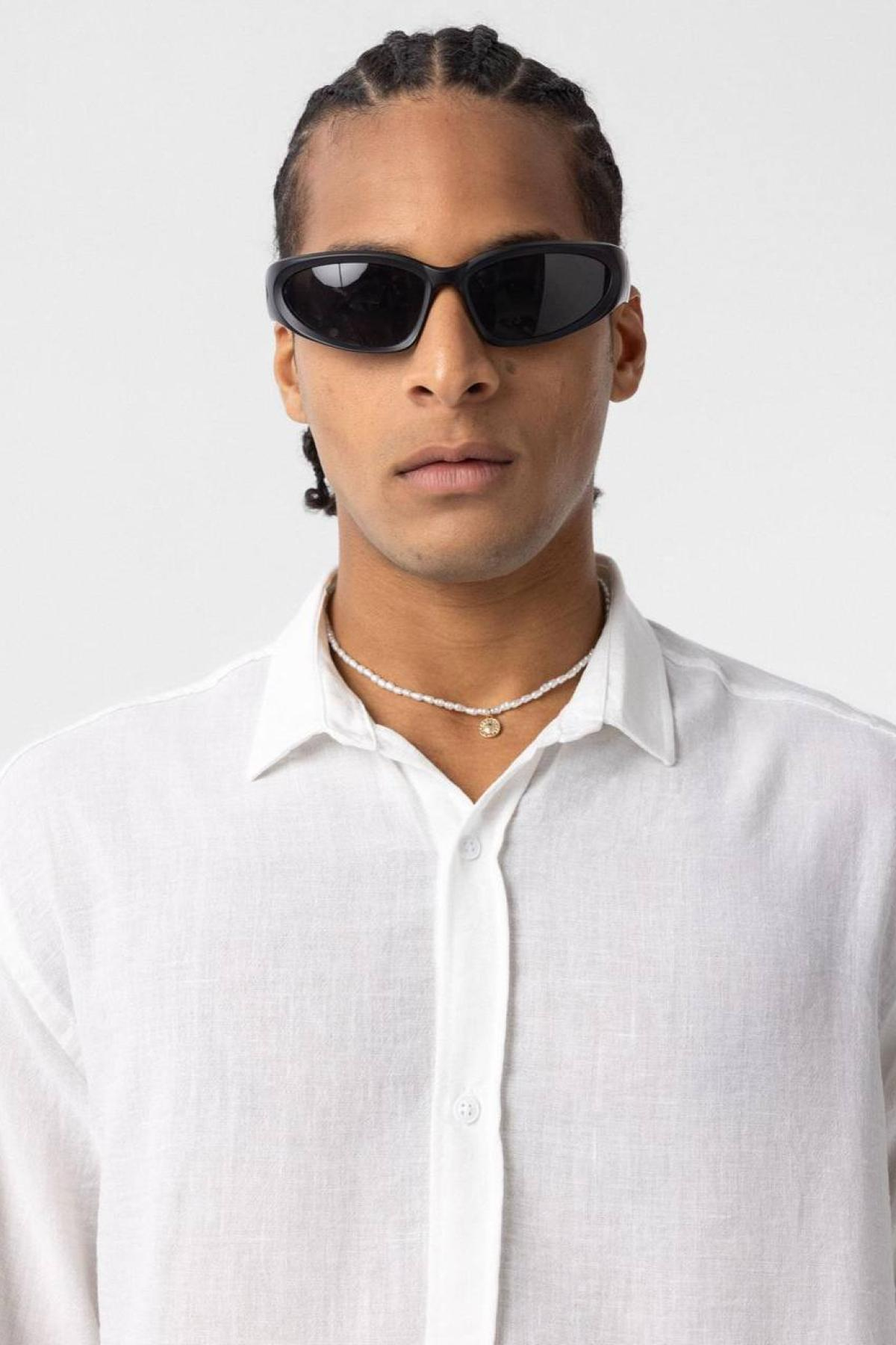 Wholesale Men White Oversize Shirt 731276