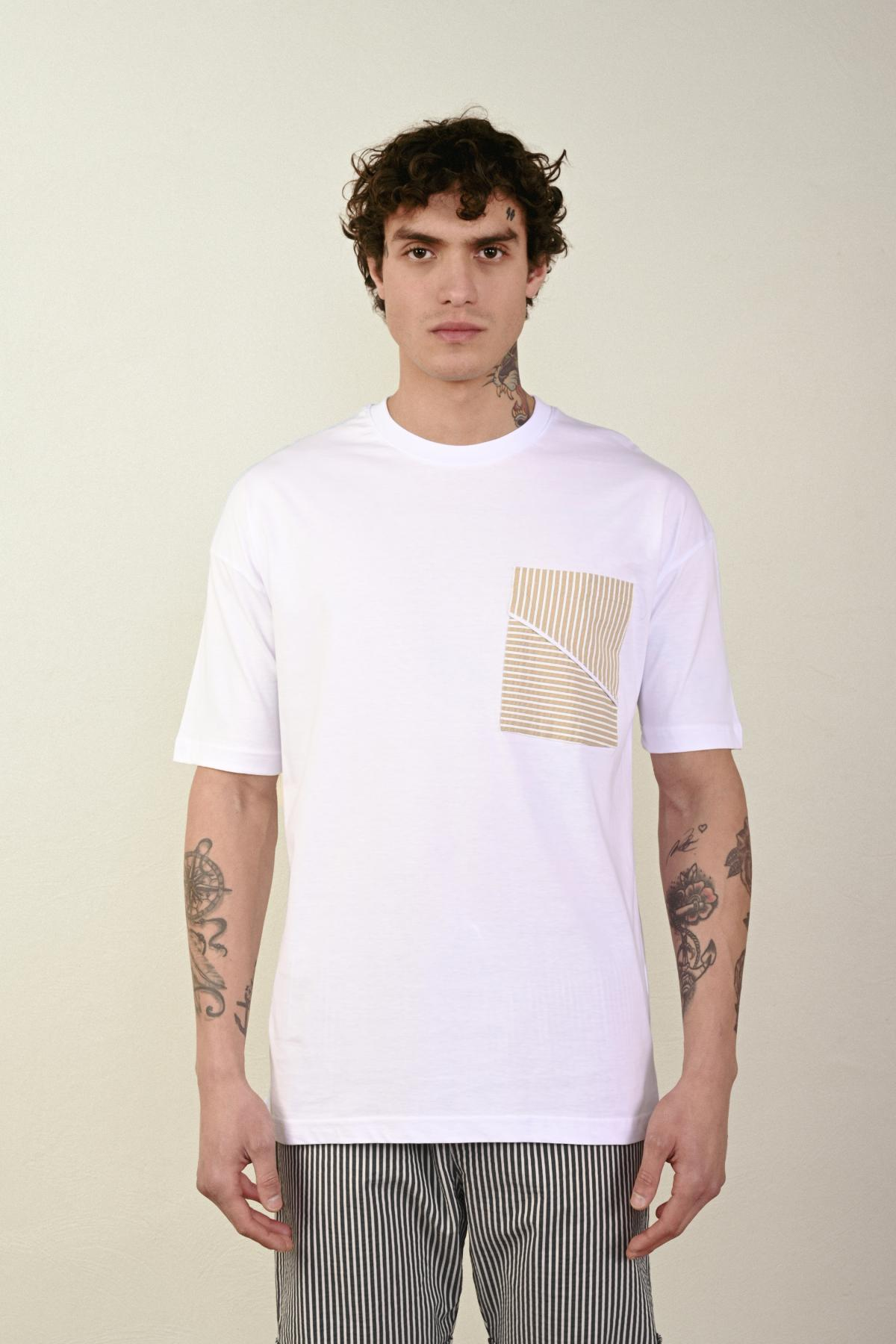 Wholesale Men White T-shirt 721191