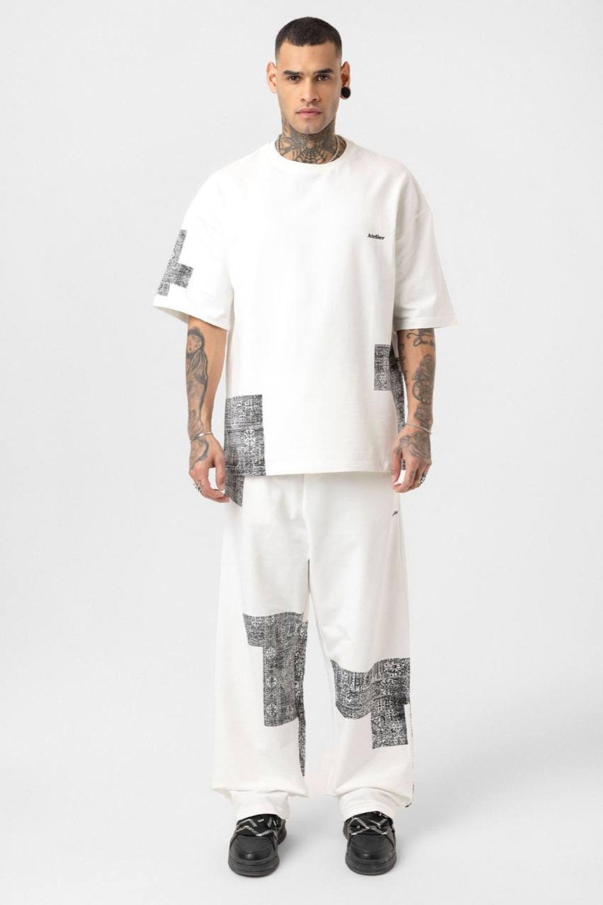 Wholesale Men White Tracksuit 722675