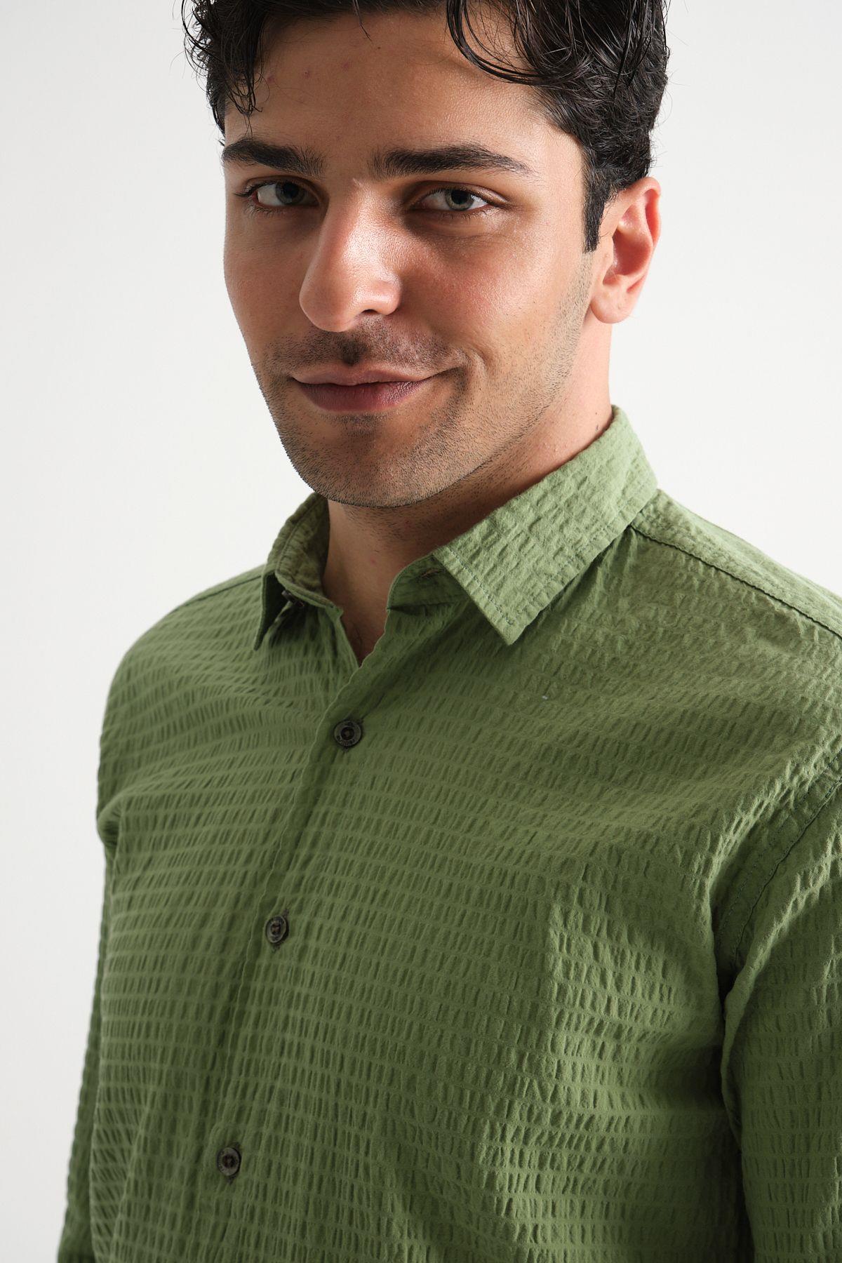 Wholesale Men's 100% Cotton Summer Regular Fit Shirt 2641  