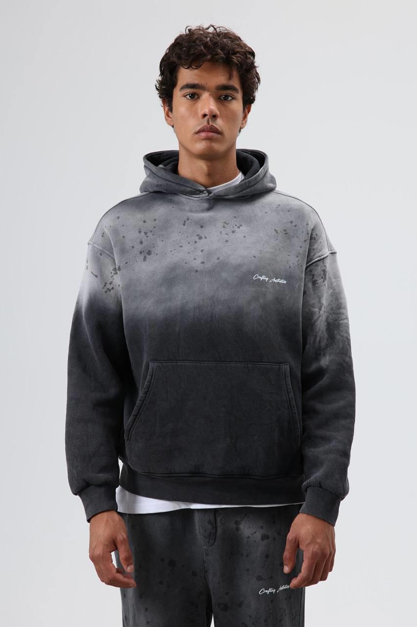 Wholesale Men's Black Oversize Tracksuit  1604W26-V90-16