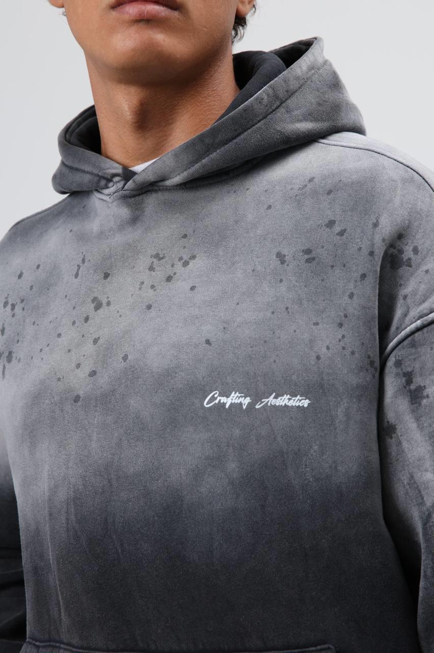 Wholesale Men's Black Oversize Tracksuit  1604W26-V90-16