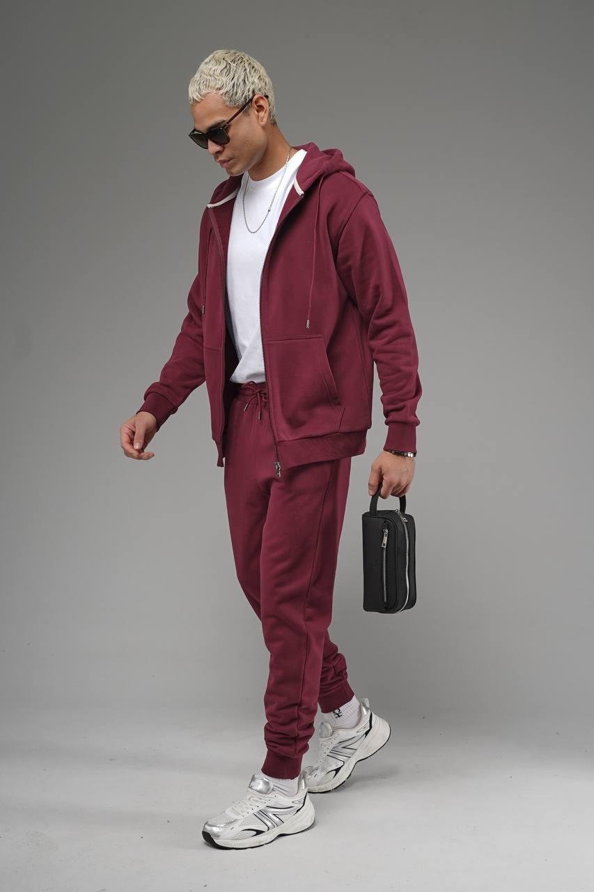 Wholesale Men's Bordeaux Tracksuit 1690W26-121