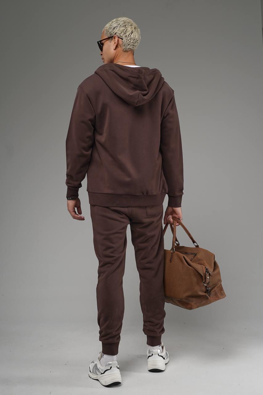 Wholesale Men's Brown Tracksuit 1690W26-121