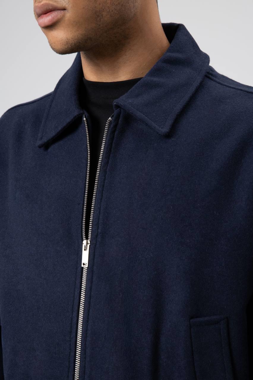 Wholesale Men's Navy Zip-Up Jacket  1604W26-V50-12