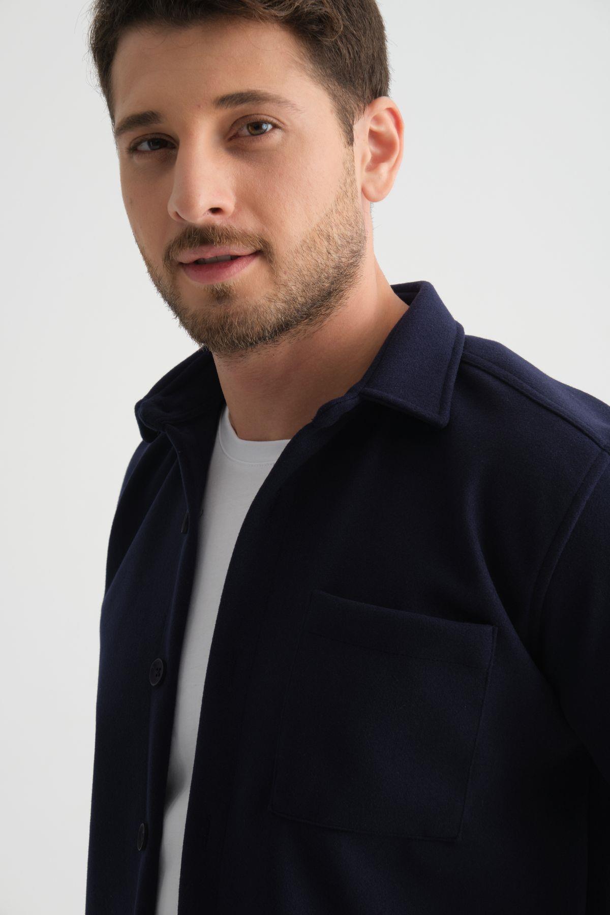 Wholesale Men's Regular Fit Winter Woolen Shirt  