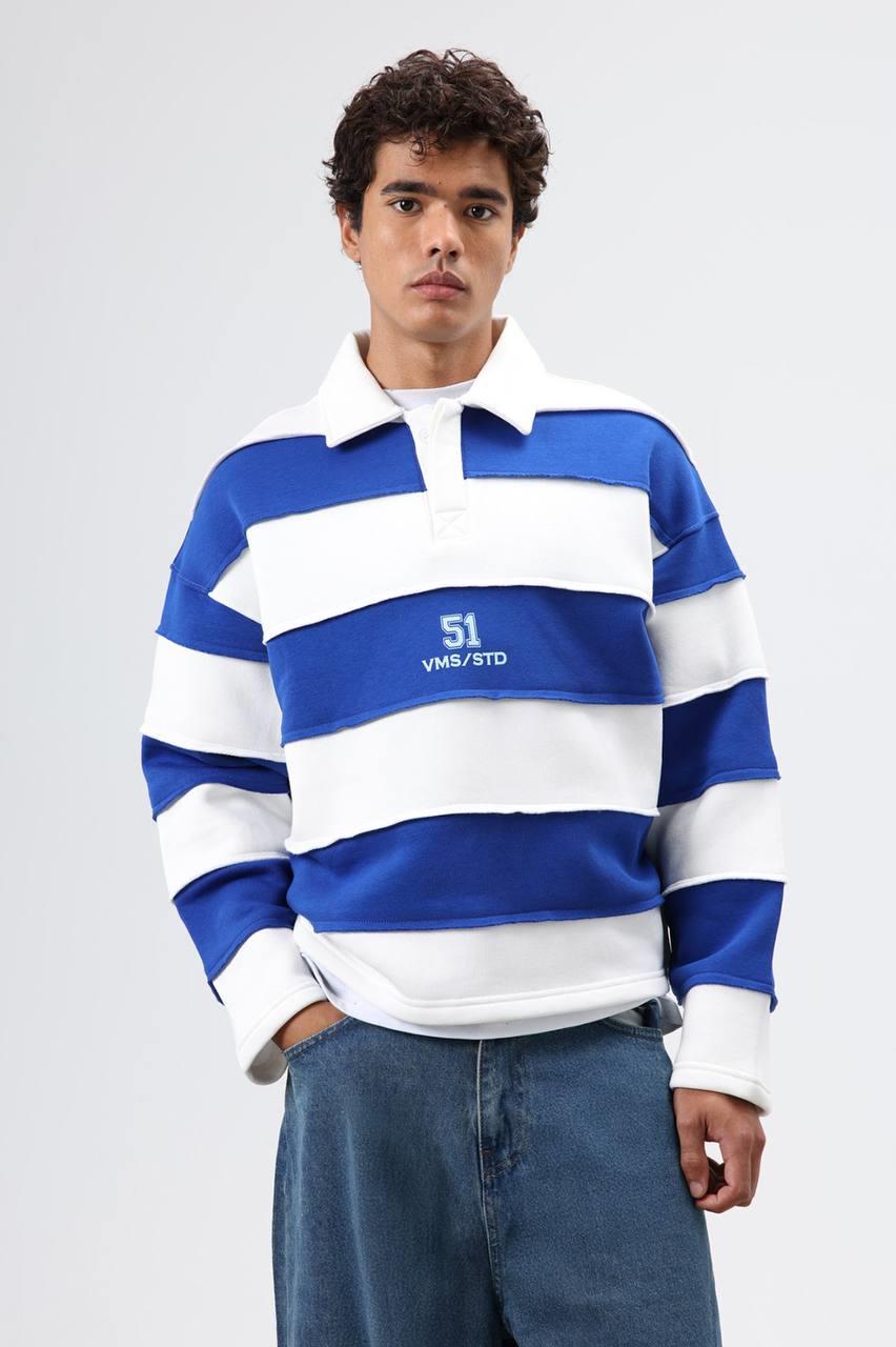Wholesale Men's Sax Blue Sweatshirt  1604W26-V70-128