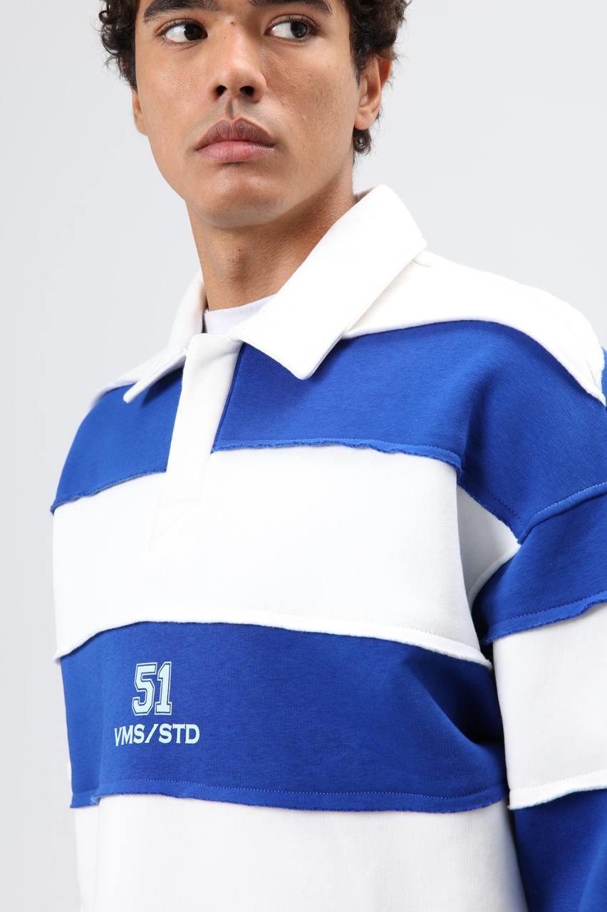 Wholesale Men's Sax Blue Sweatshirt  1604W26-V70-128