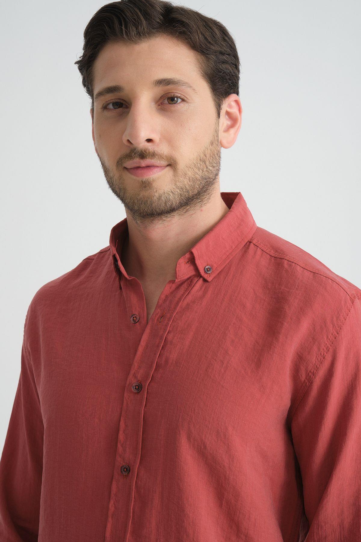Wholesale Men's Summer Flowing Thin Regular Fit Shirt  