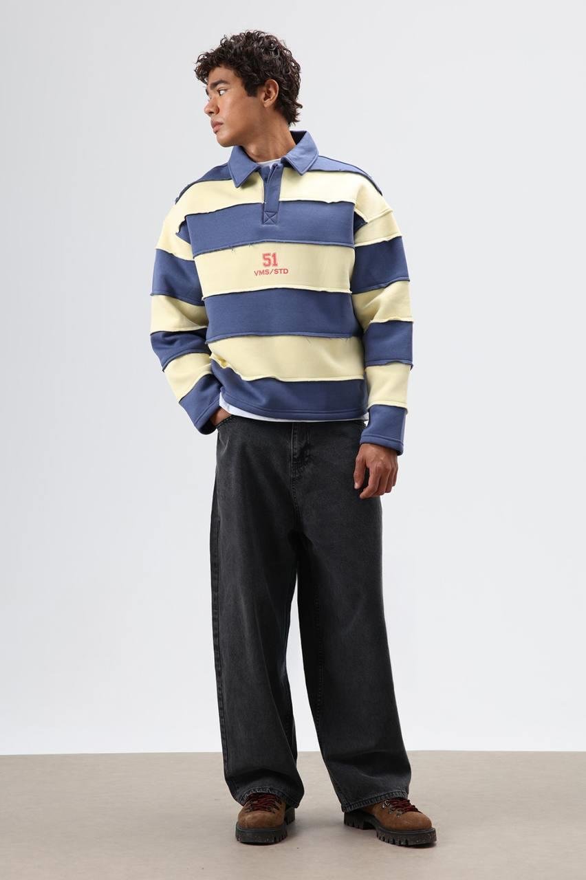 Wholesale Men's Yellow Sweatshirt  1604W26-V70-128