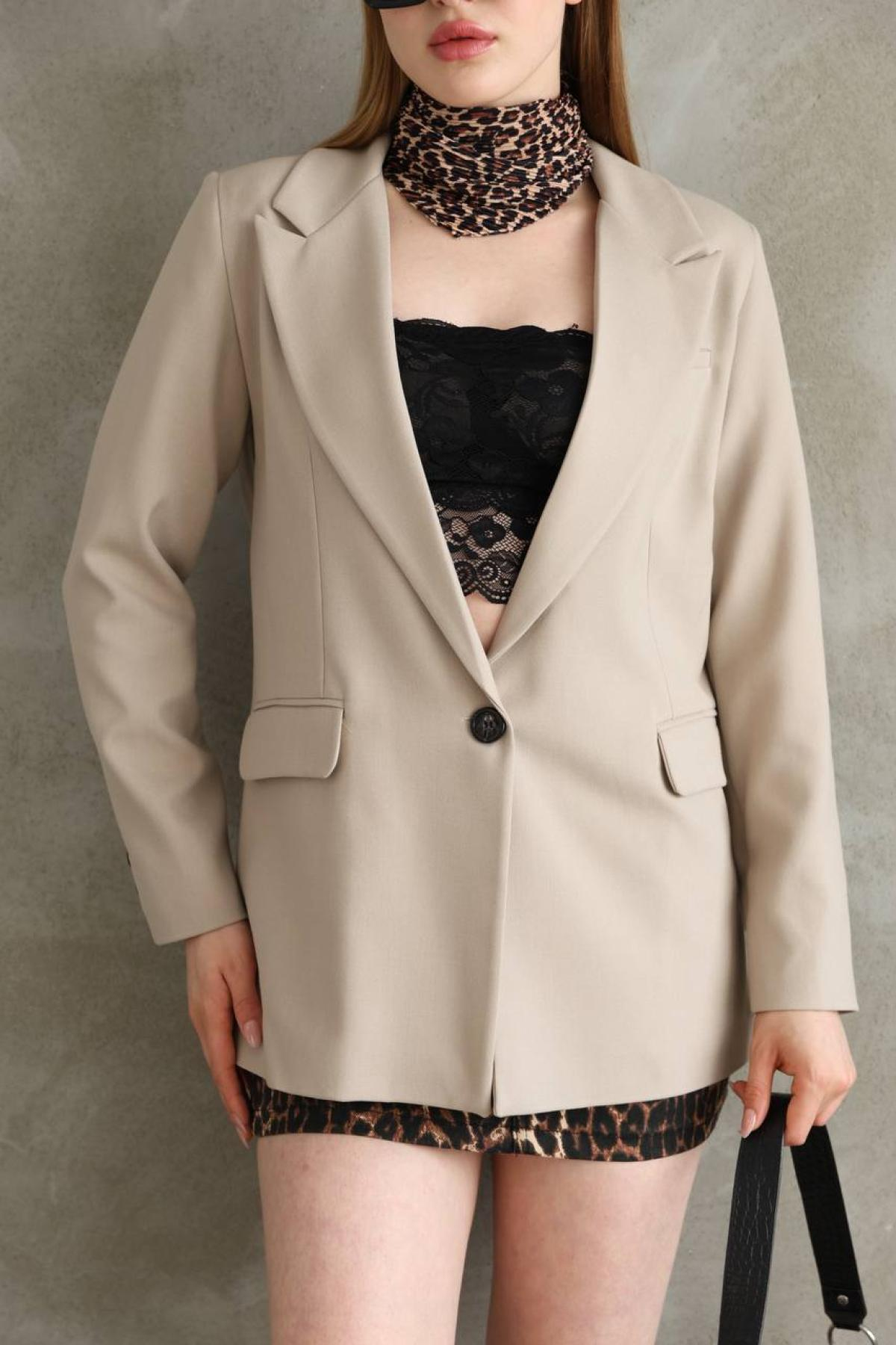 Wholesale Women Beige Jacket 727657