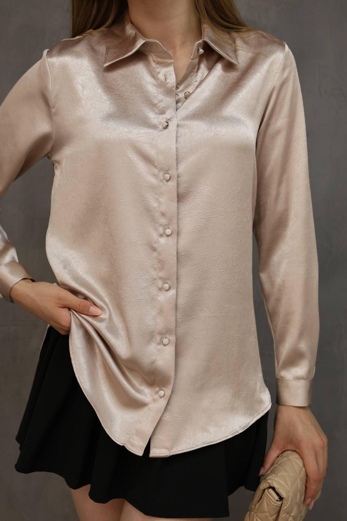 Wholesale Women Beige Shirt 718480